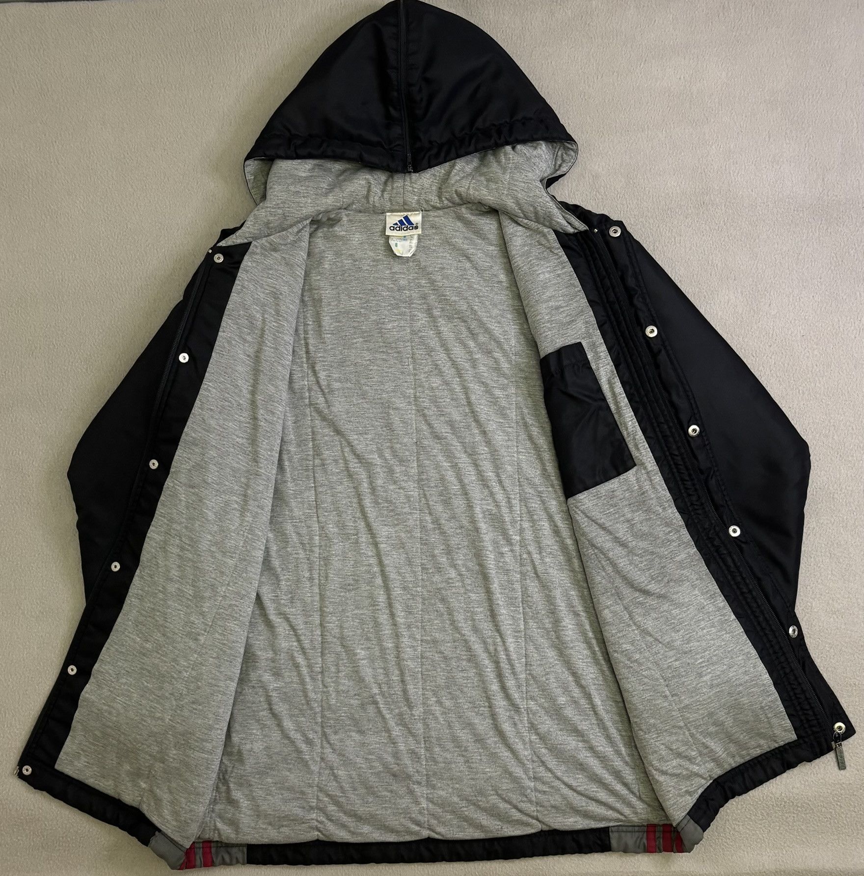 Adidas Adidas vintage 90s jacket zippered hood size XL Size US XL / EU 56 / 4 - 13 Thumbnail