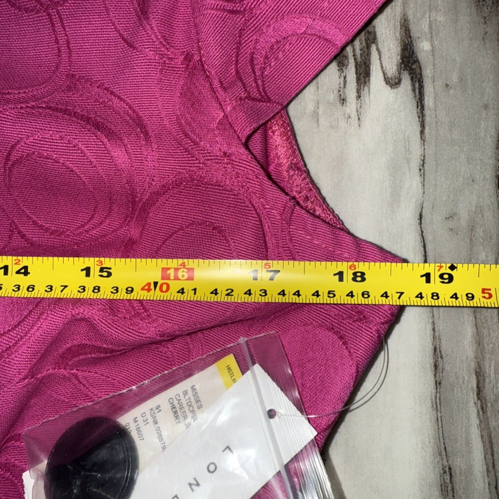 Pinko London Style Women’s Dress Misses Cherry Pink Size 12 Textured Circles A-Line Sleeveless NWT Size XL / US 12-14 / IT 48-50 - 5 Thumbnail