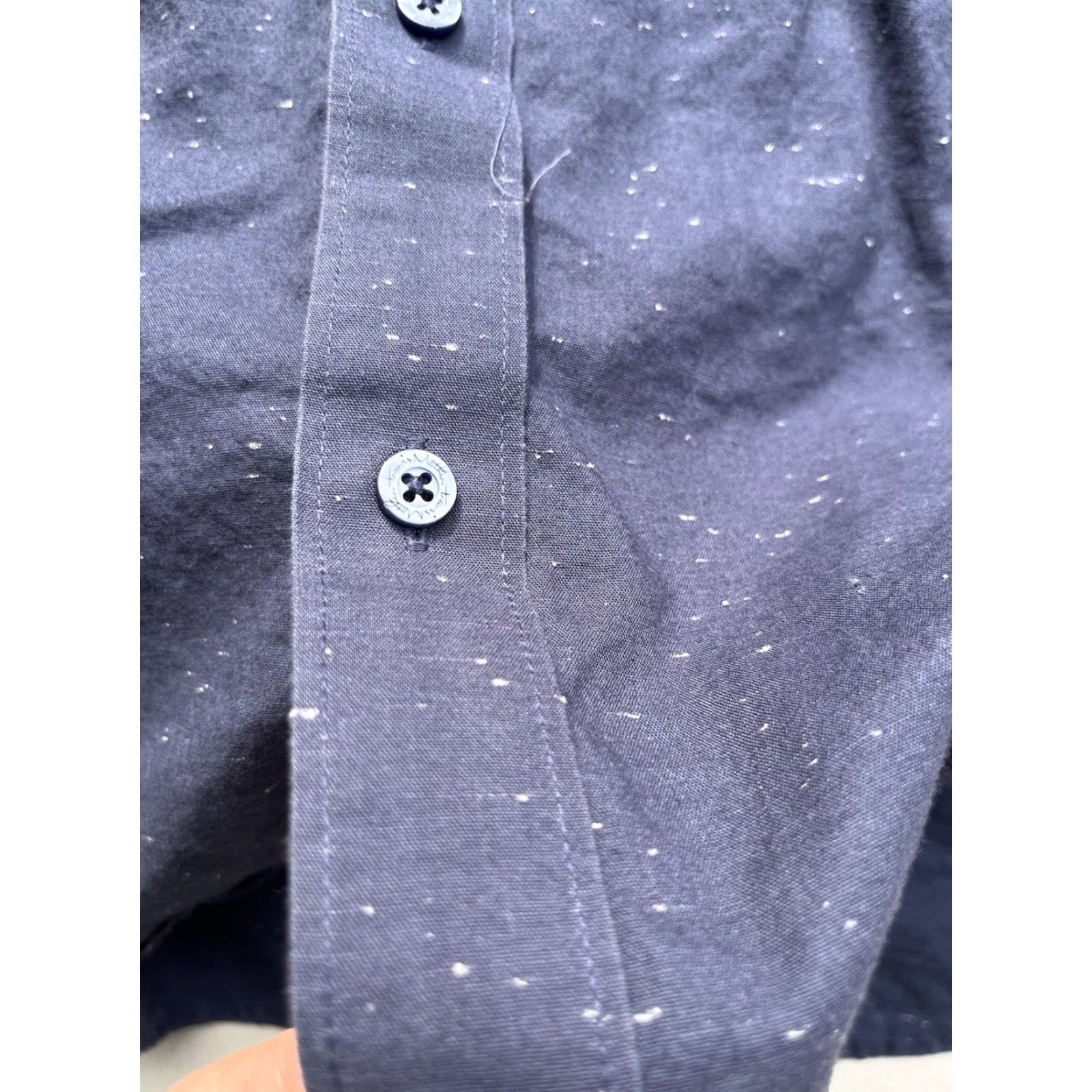 TravisMathew Travis Mathew Shirt Blue Geometric L Breathable Casual City Button-Up Regular Short Sleeve Men's Size US L / EU 52-54 / 3 - 6 Thumbnail