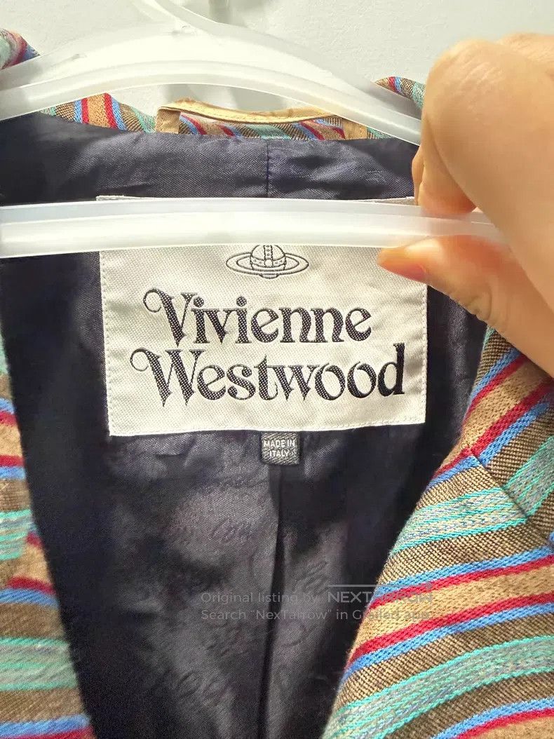 Vivienne Westwood Vivienne Westwood Candy-Colored Drunkard Striped Suit Set Size S / US 4 / IT 40 - 2 Thumbnail