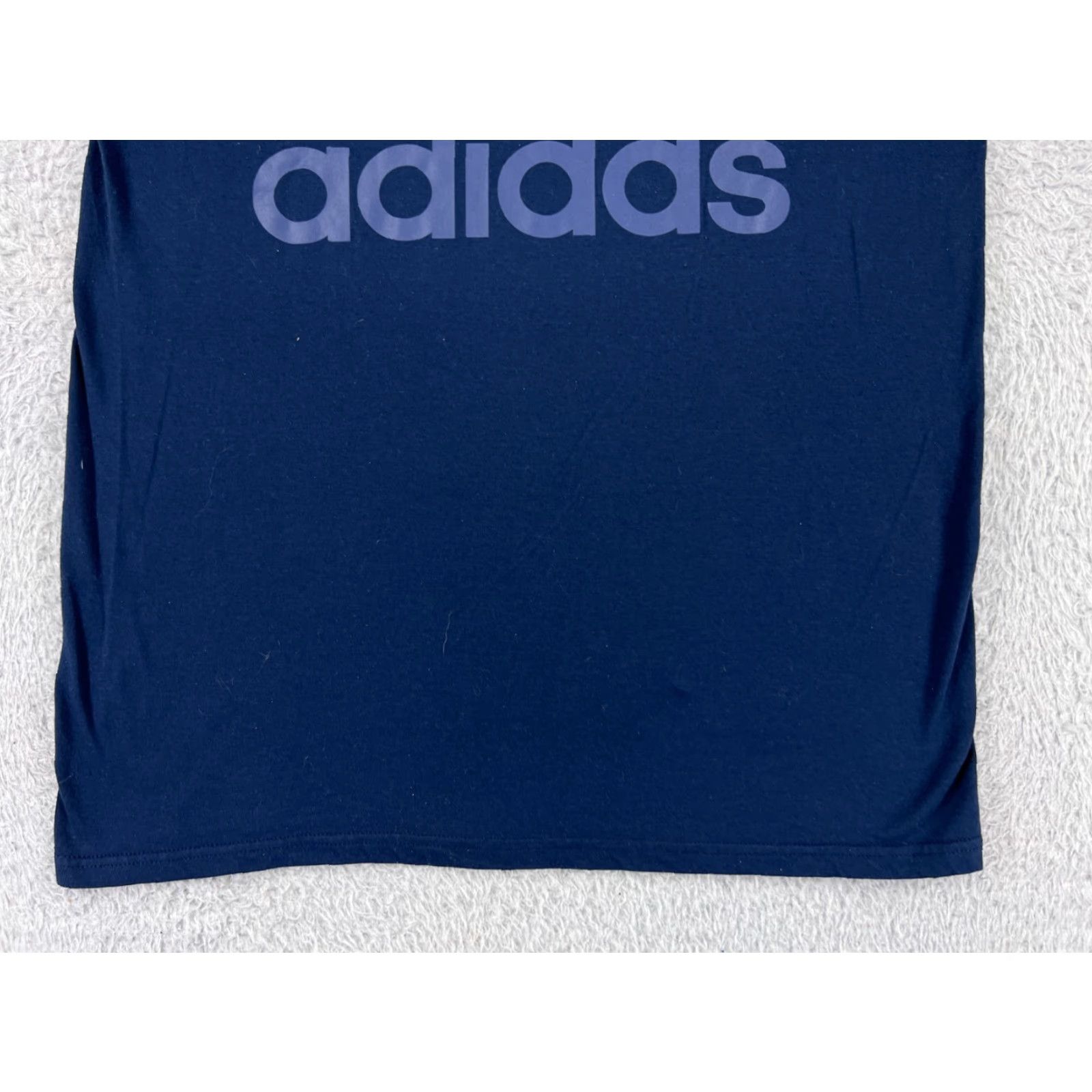 Adidas Adidas Shirt Men Medium Blue Short Sleeve Crew Neck Poly Blend Logo Size US M / EU 48-50 / 2 - 6 Thumbnail