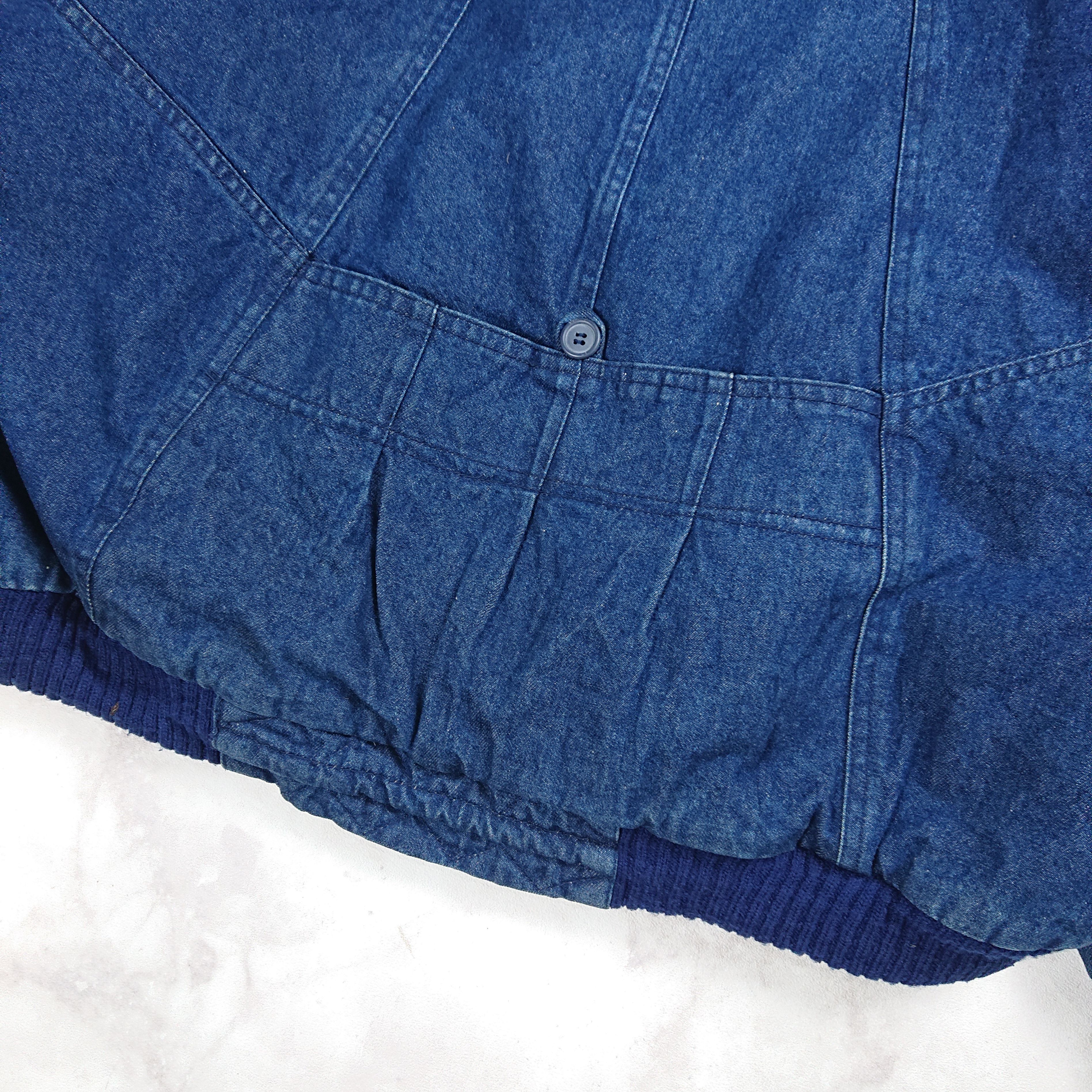 Japanese Brand Vintage Oversize Holiday Out Denim Heavy Flight Jacket Size US XL / EU 56 / 4 - 8 Thumbnail
