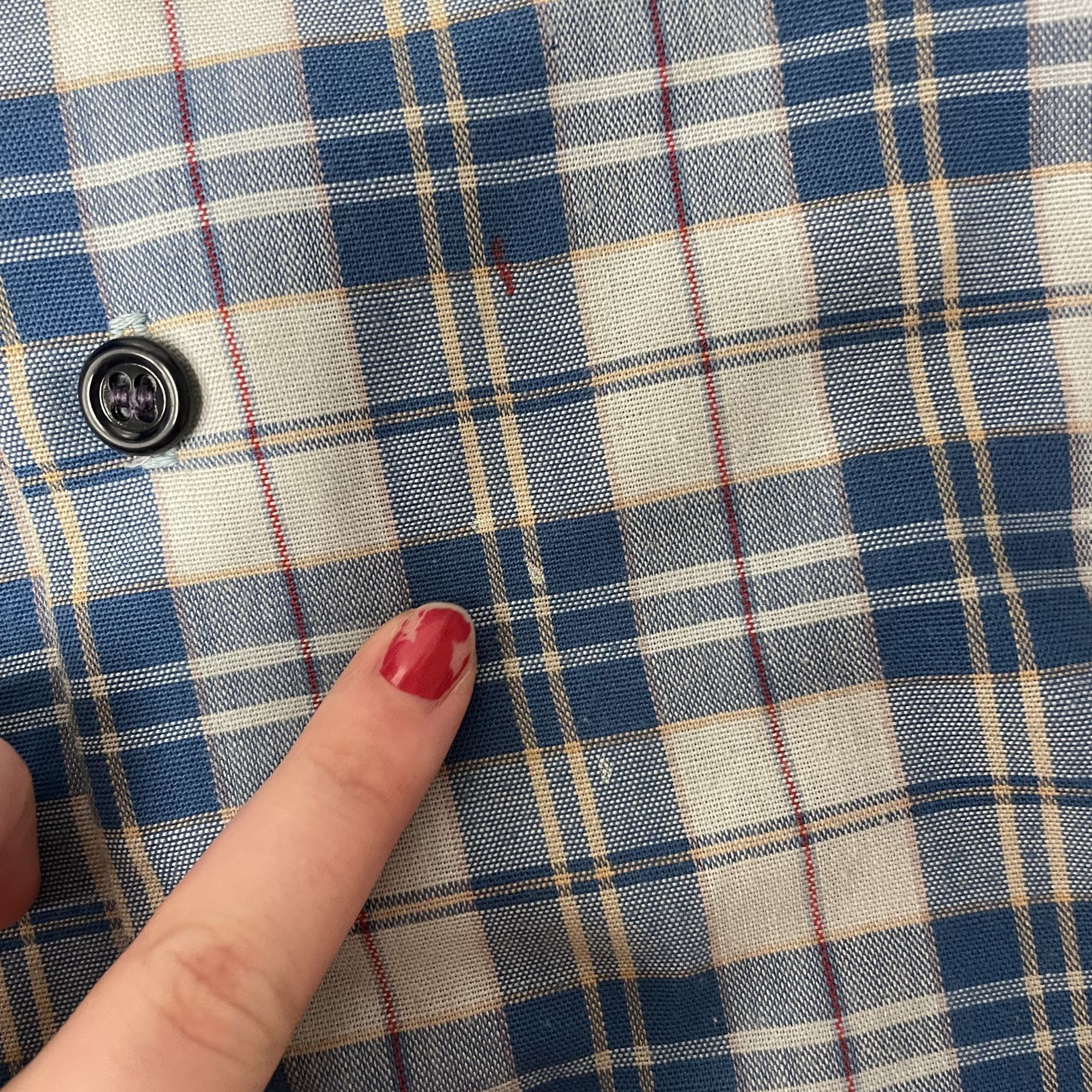 Sears Vtg Sears Work Wear SHADOW PLAID Rockabilly Thin Shirt Size US XL / EU 56 / 4 - 10 Thumbnail