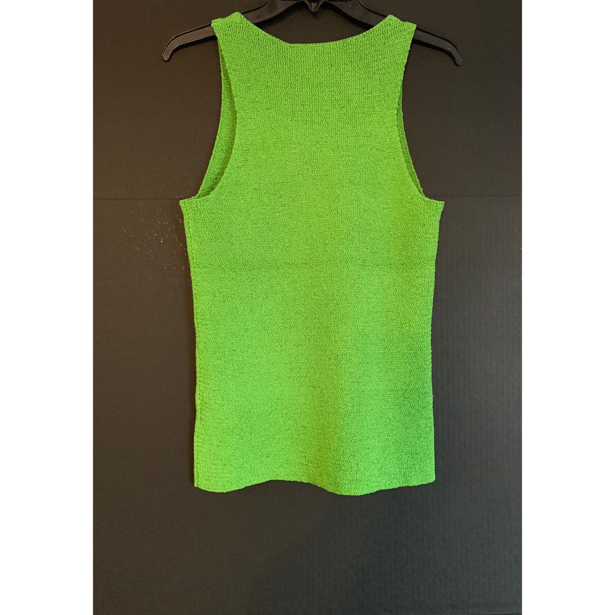 Helmut Lang HELMUT LANG GREEN KNIT LUXURY TANK TOP Size L / US 10 / IT 46 - 18 Thumbnail
