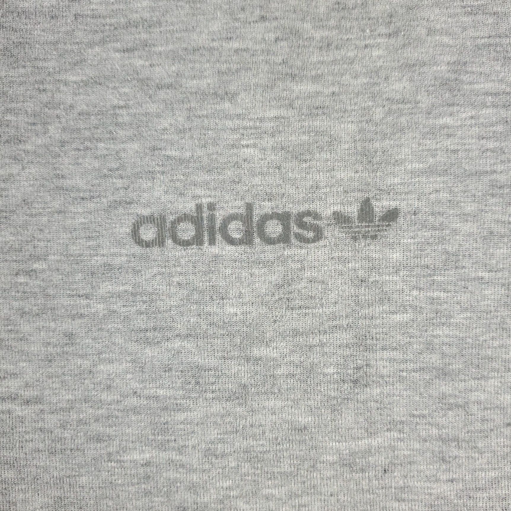 Adidas Adidas Logo T-Shirt Mens Medium Gray Casual Short Sleeve Size US M / EU 48-50 / 2 - 2 Thumbnail