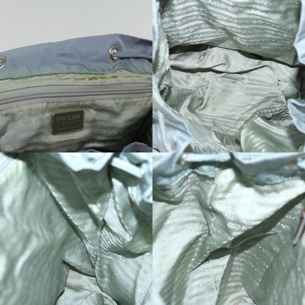 Prada PRADA Backpack Nylon Light Blue Size ONE SIZE - 12 Thumbnail