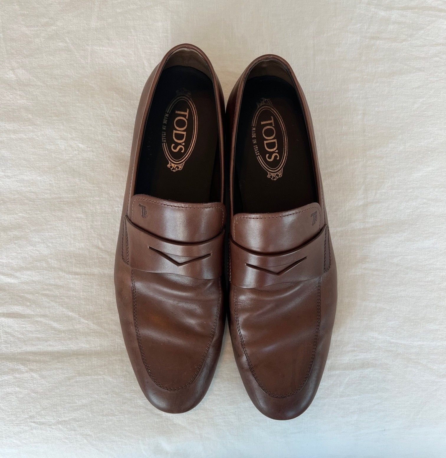 Tod's Tod’s Brown Leather Loafers – US 10.5 Size US 10.5 / EU 43-44 - 3 Thumbnail