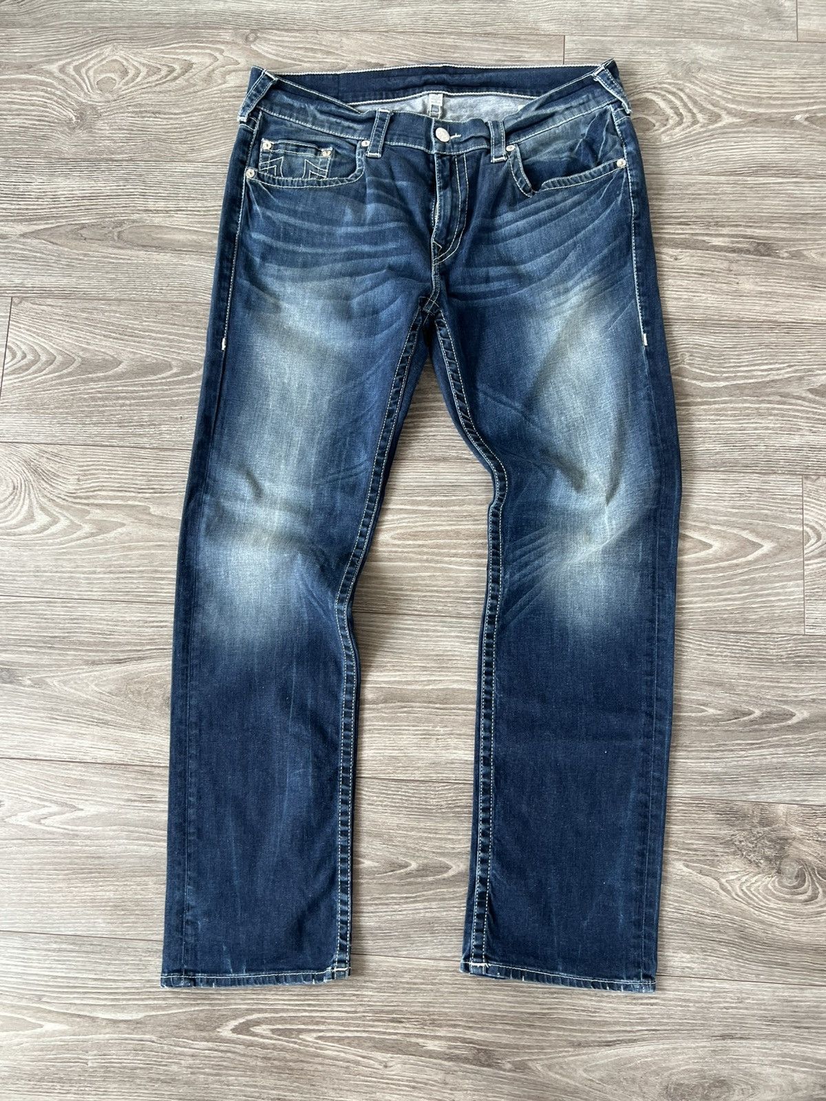Rap Tees × True Religion × Vintage True Religion Made in Mexico Loose /Slim Bobby Denim Jeans Size US 35 - 2 Thumbnail