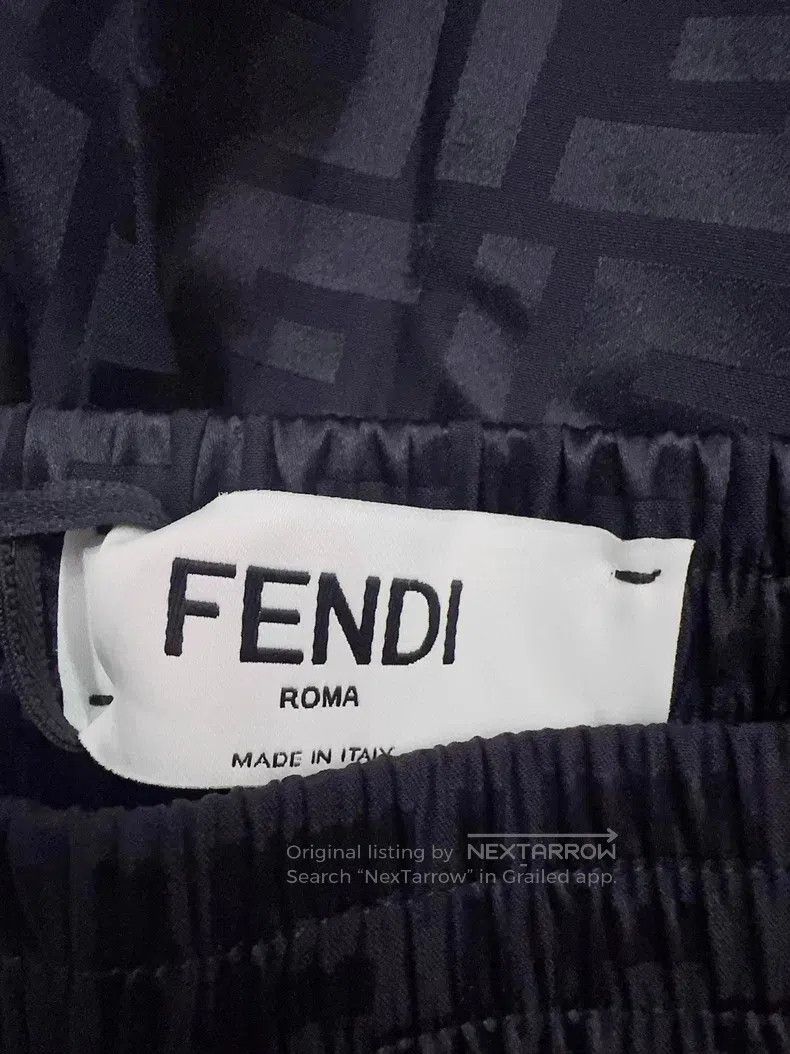 Fendi Fendi Black Full Logo Pants Size 26" / US 2 / IT 38 - 3 Thumbnail