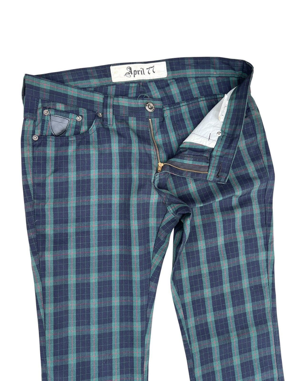 April 77 Vintage 2000s April 77 Joey Hi-Standard 1955 Check Pant Size US 31 - 5 Thumbnail