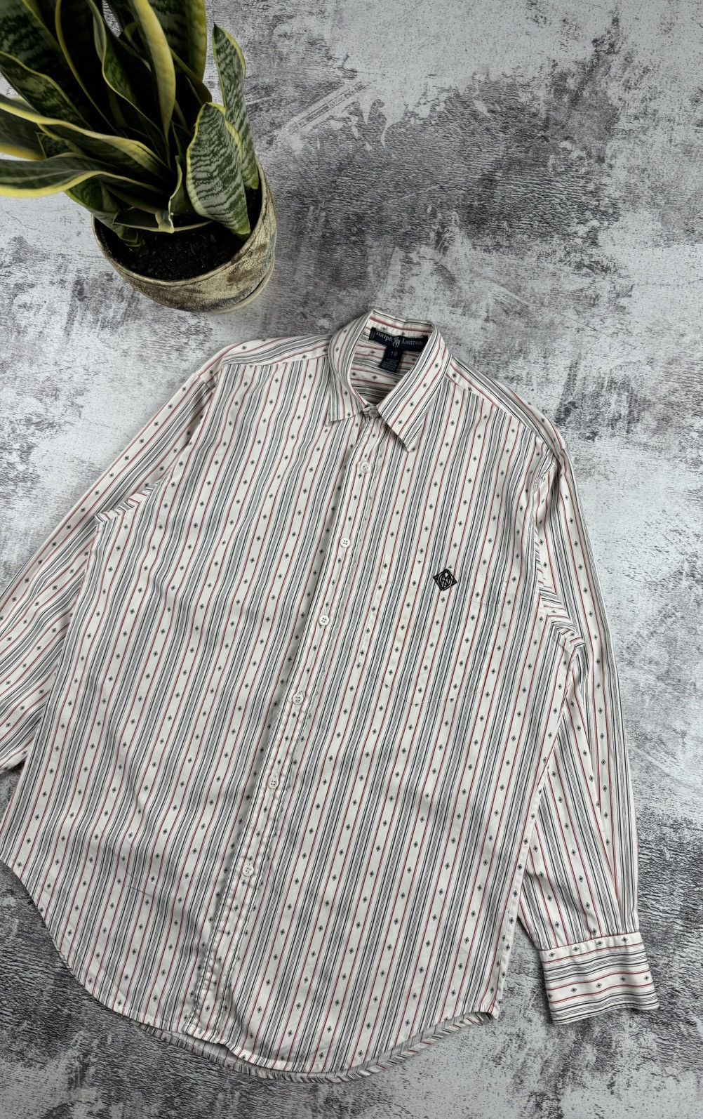 Polo Ralph Lauren Polo Ralph Lauren Made in Italy Striped Longsleeve Shirt Size US M / EU 48-50 / 2 - 3 Thumbnail