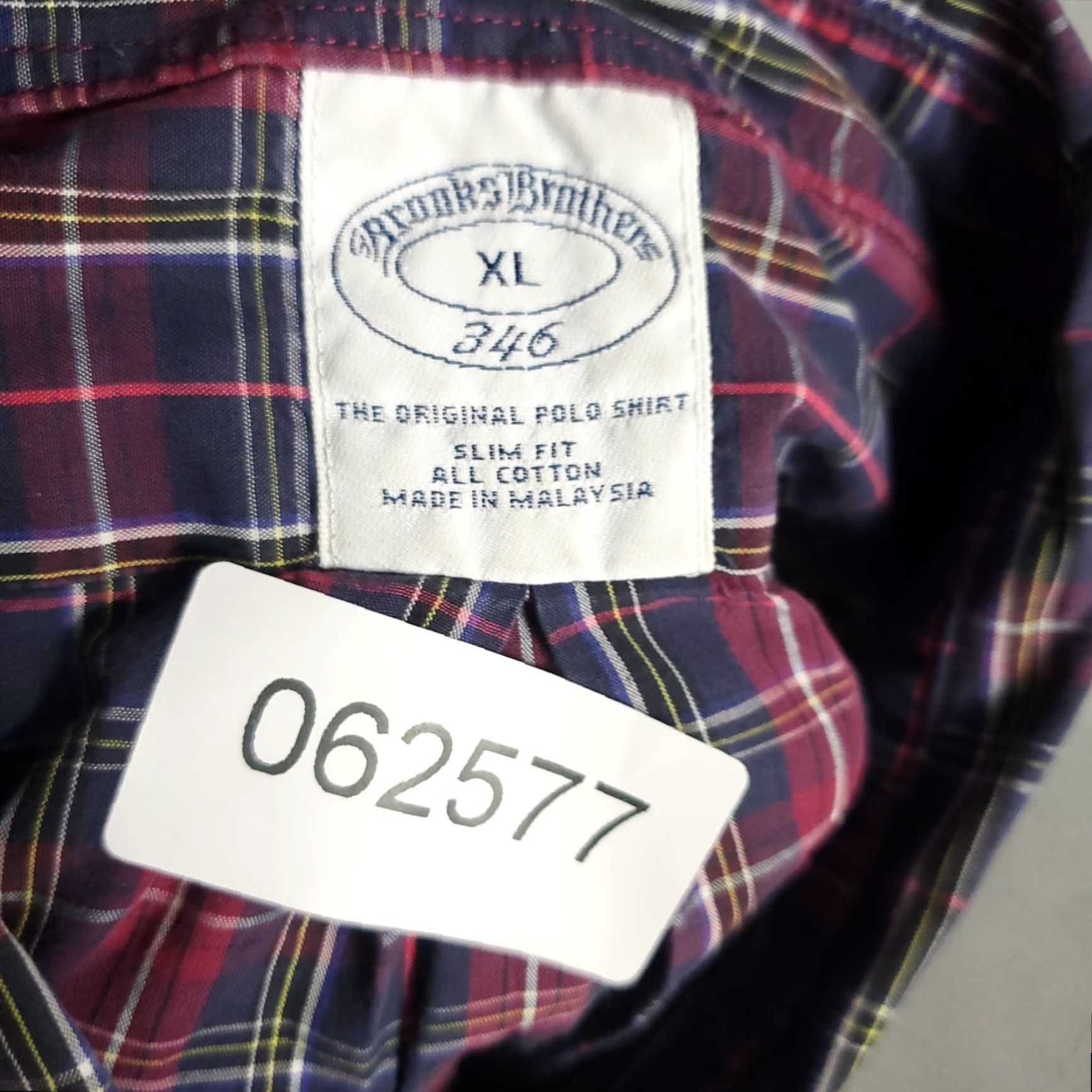 Brooks Brothers VINTAGE Brooks Brothers Shirt Mens XL Red Plaid Slim Fit Button Up Long Sleeve Size US XL / EU 56 / 4 - 7 Thumbnail