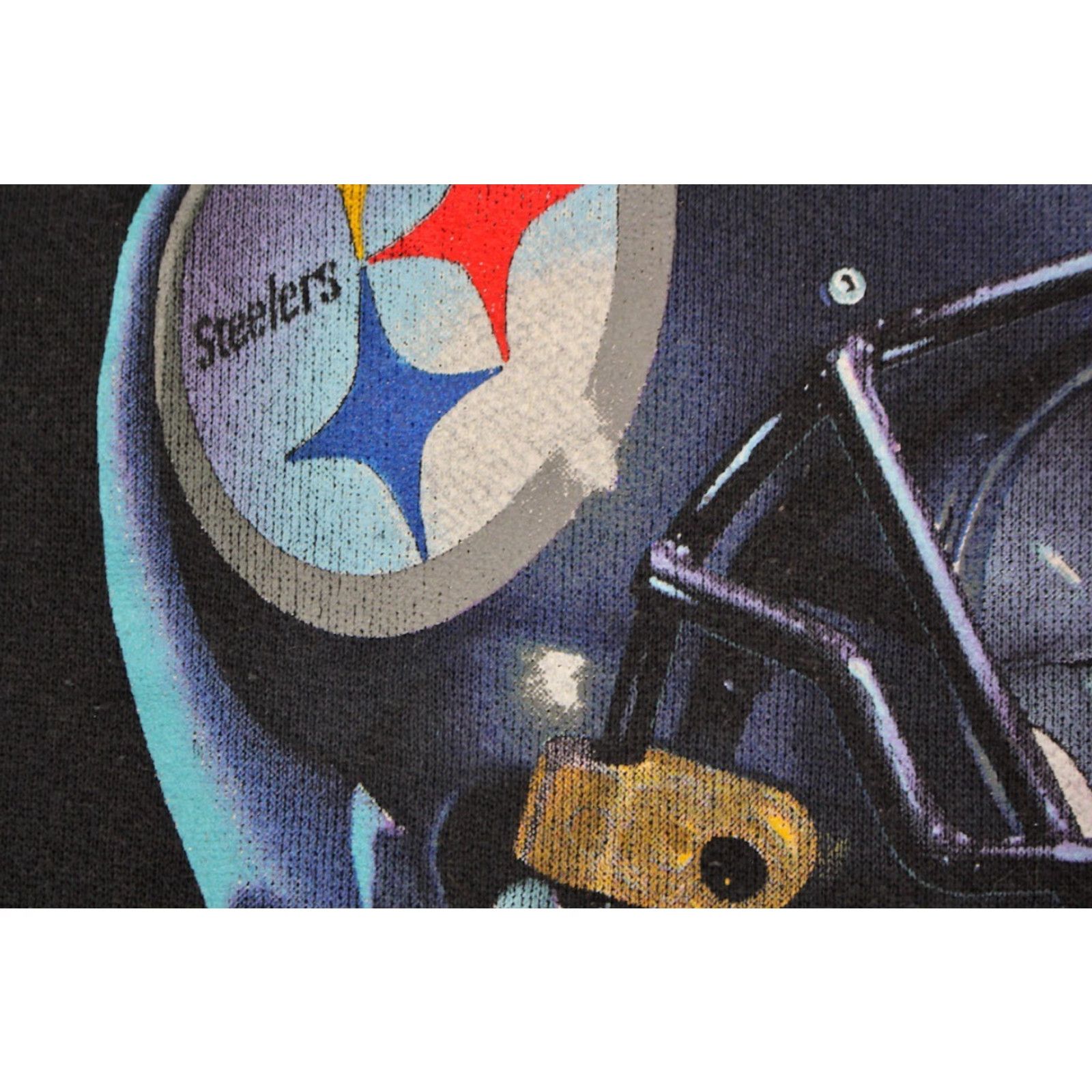 Salem Sportswear Mens 90s Pittsburgh Steelers Football Helmet Sweatshirt Sz M Salem Sportswear Size US M / EU 48-50 / 2 - 7 Thumbnail