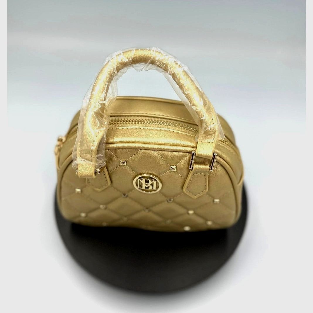 Badgley Mischka Badgley Mischka Crossbody Dome with Studs - Metallic Gold Size ONE SIZE - 4 Thumbnail