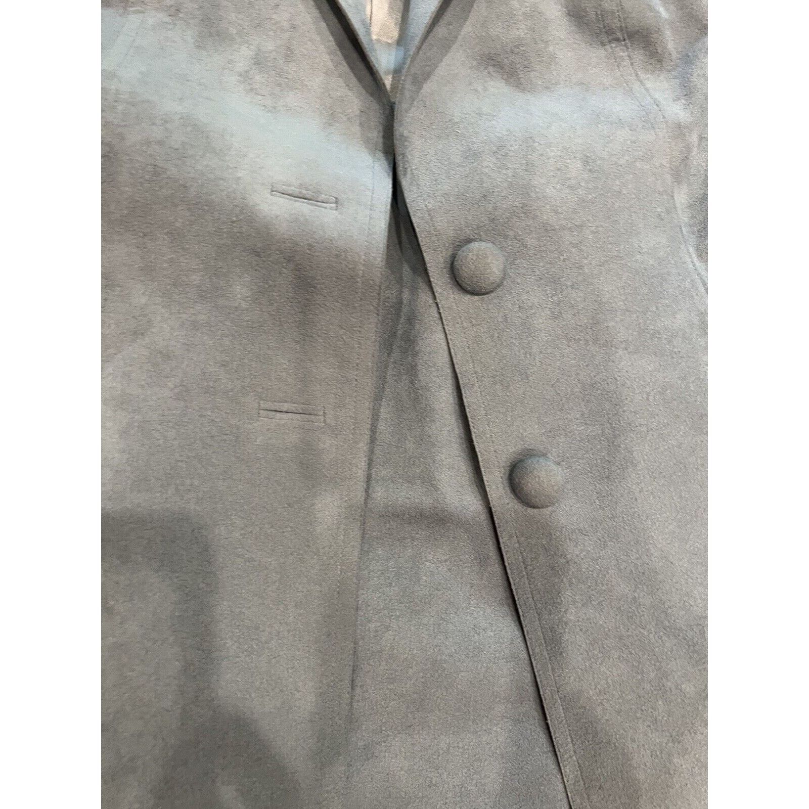 The Unbranded Brand Tailored Princeton Vintage Blazer Womens Faux Suede 34 Chest Size XXS / US 00 / IT 34 - 3 Thumbnail