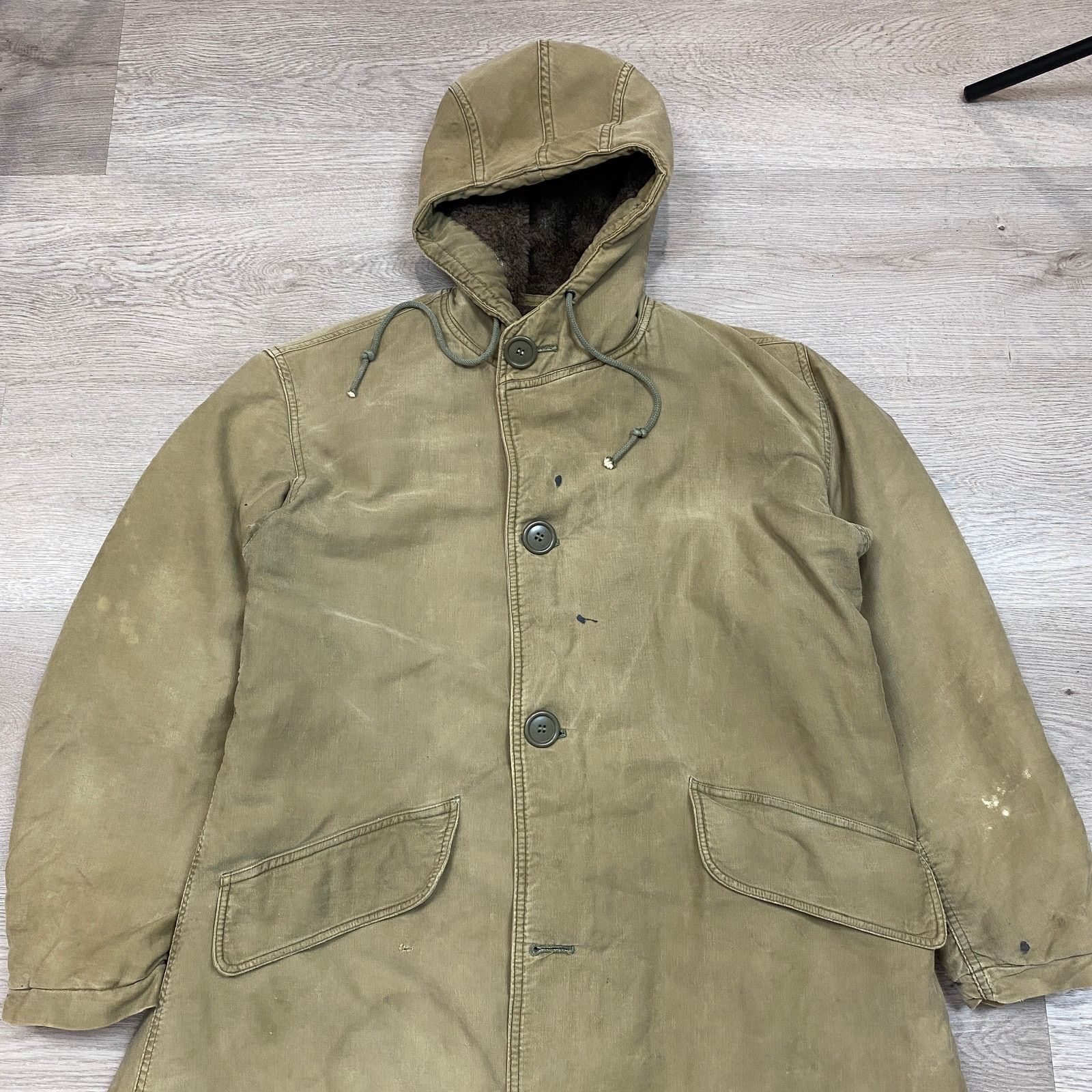 Vintage VTG WWII Military Talon Zipper Fur Lined Hooded Parka XL Size US XL / EU 56 / 4 - 2 Thumbnail