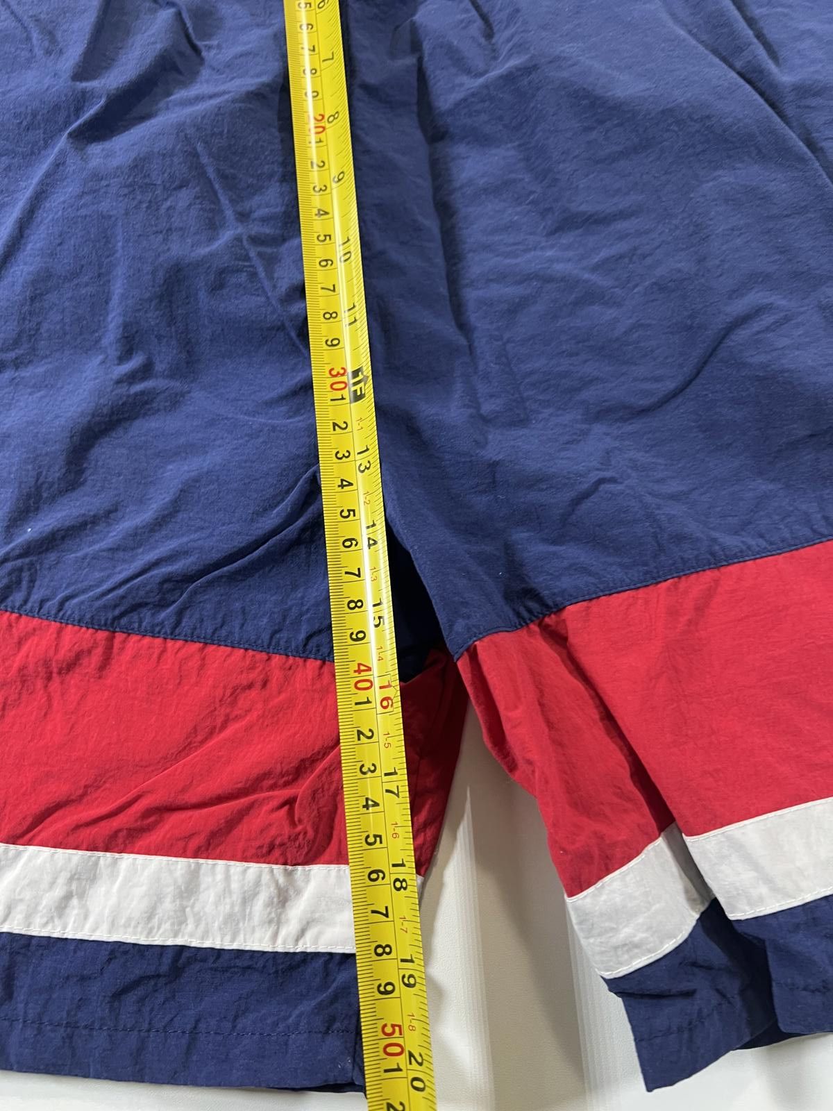 Adidas Vintage Adidas Men's Navy Blue Red and White Swim Shorts Size US 32 / EU 48 - 8 Thumbnail