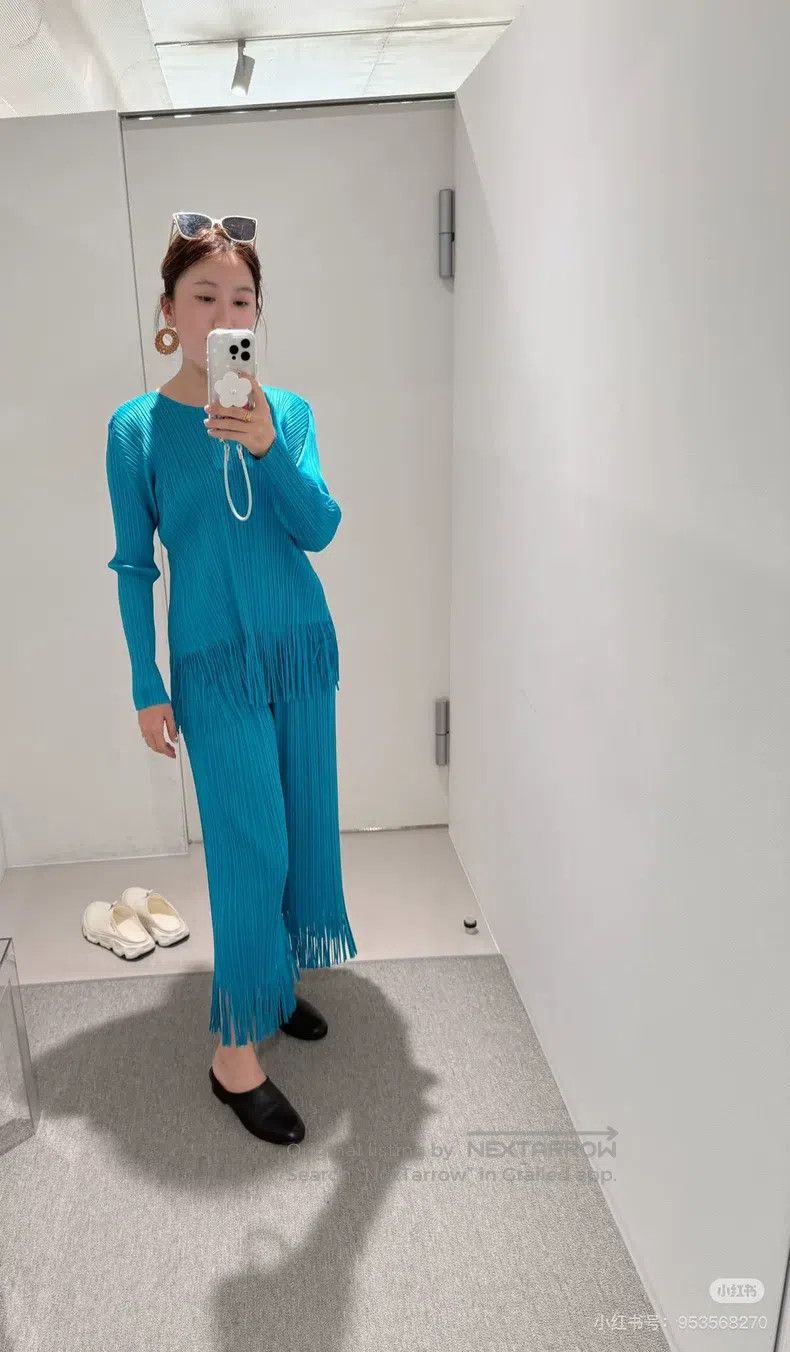 Issey Miyake Issey Miyake size:3 Embroidered Top Size 31" - 9 Thumbnail