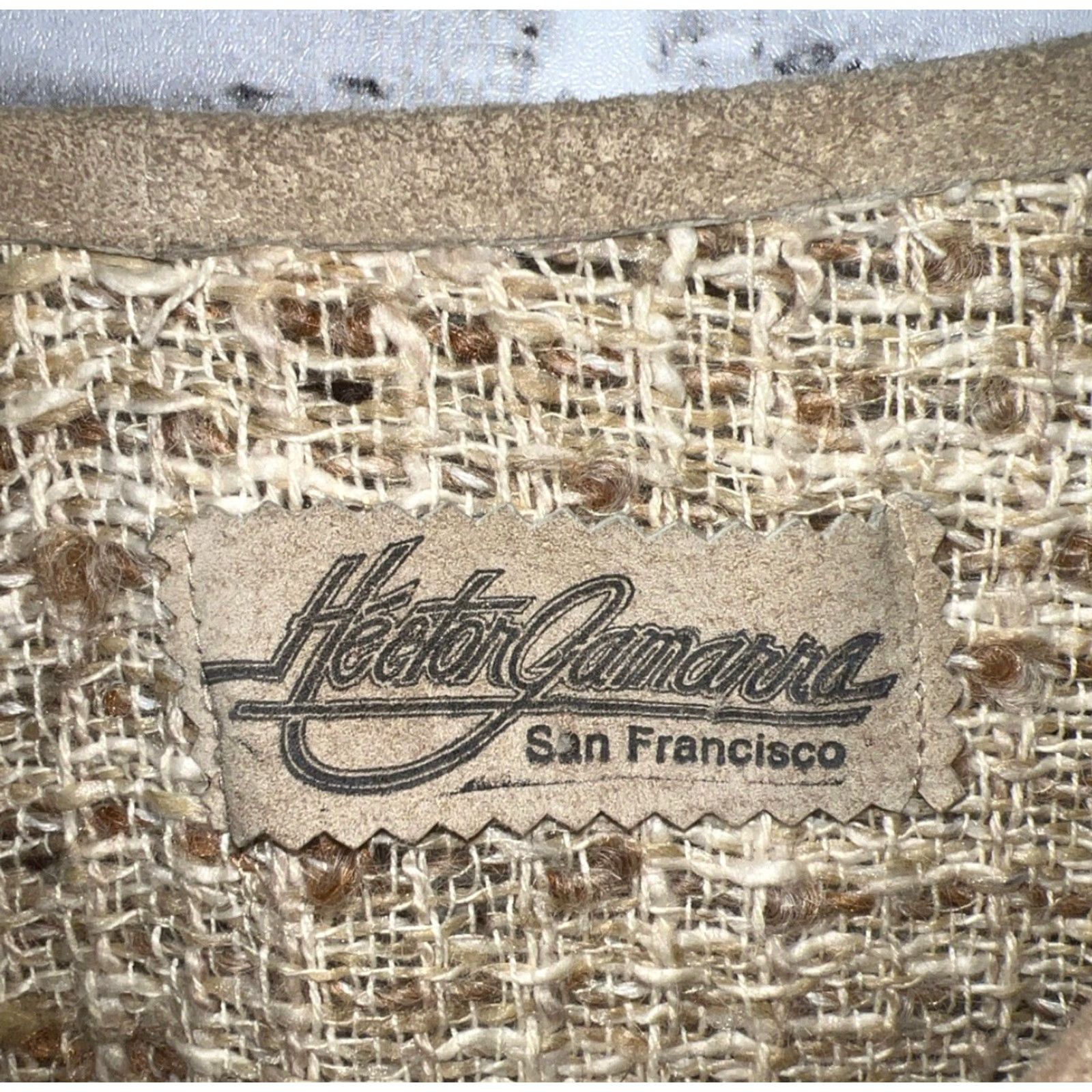 Vintage VINTAGE Hector Jamarra Cape Sweater Women's One Size Beige Cotton Mohair OSFA Sweater Women Size ONE SIZE - 3 Thumbnail