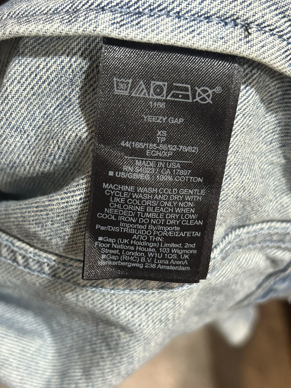 Gap × Yeezy Yeezy Gap Engineered by Balenciaga Padded Denim Jacket Blue Size US XS / EU 42 / 0 - 4 Thumbnail