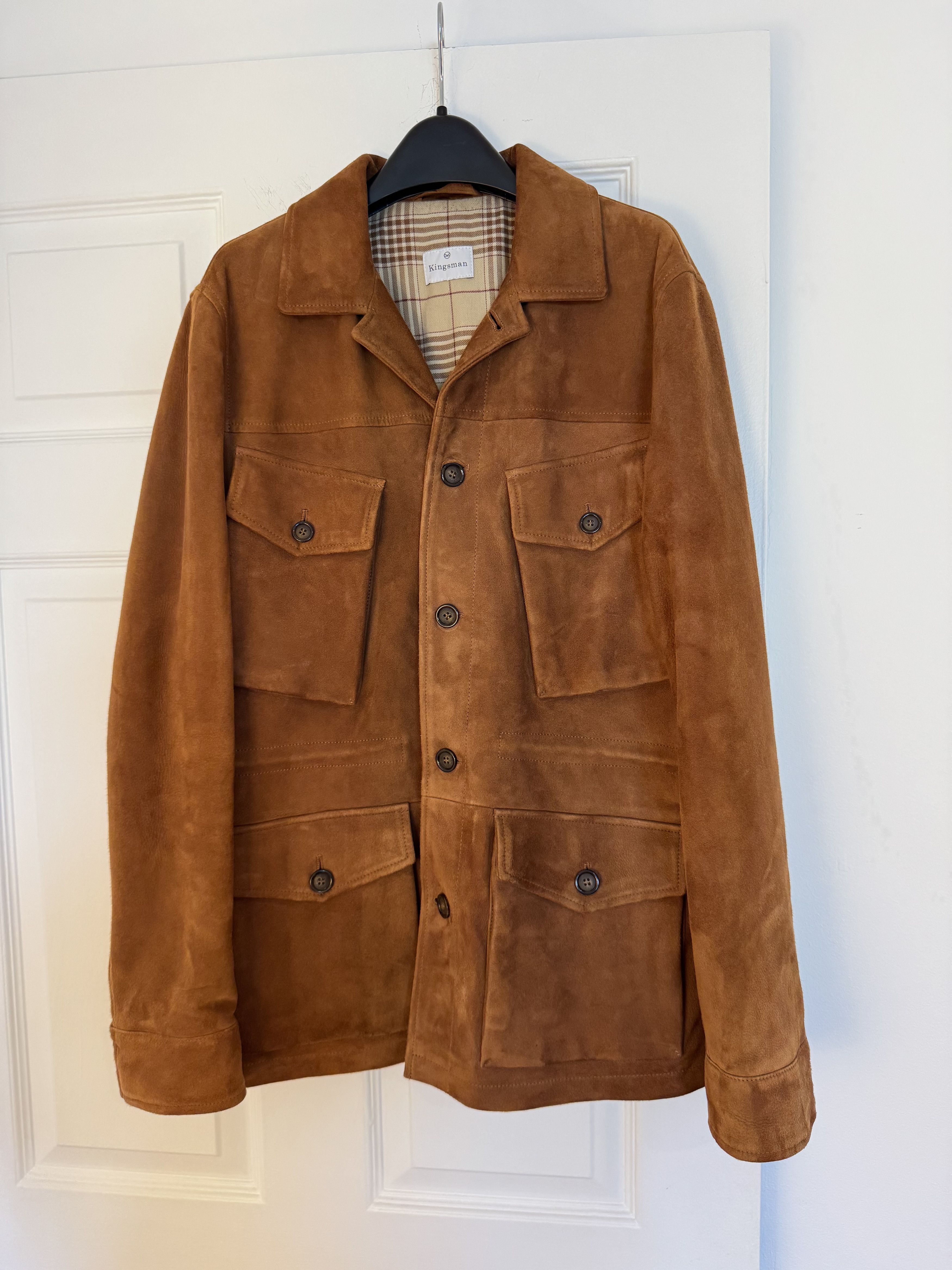 Kingsman Kingsman Slim-Fit Brown Suede Field Jacket Size 48 Mr Porter Size US M / EU 48-50 / 2 - 1 Thumbnail