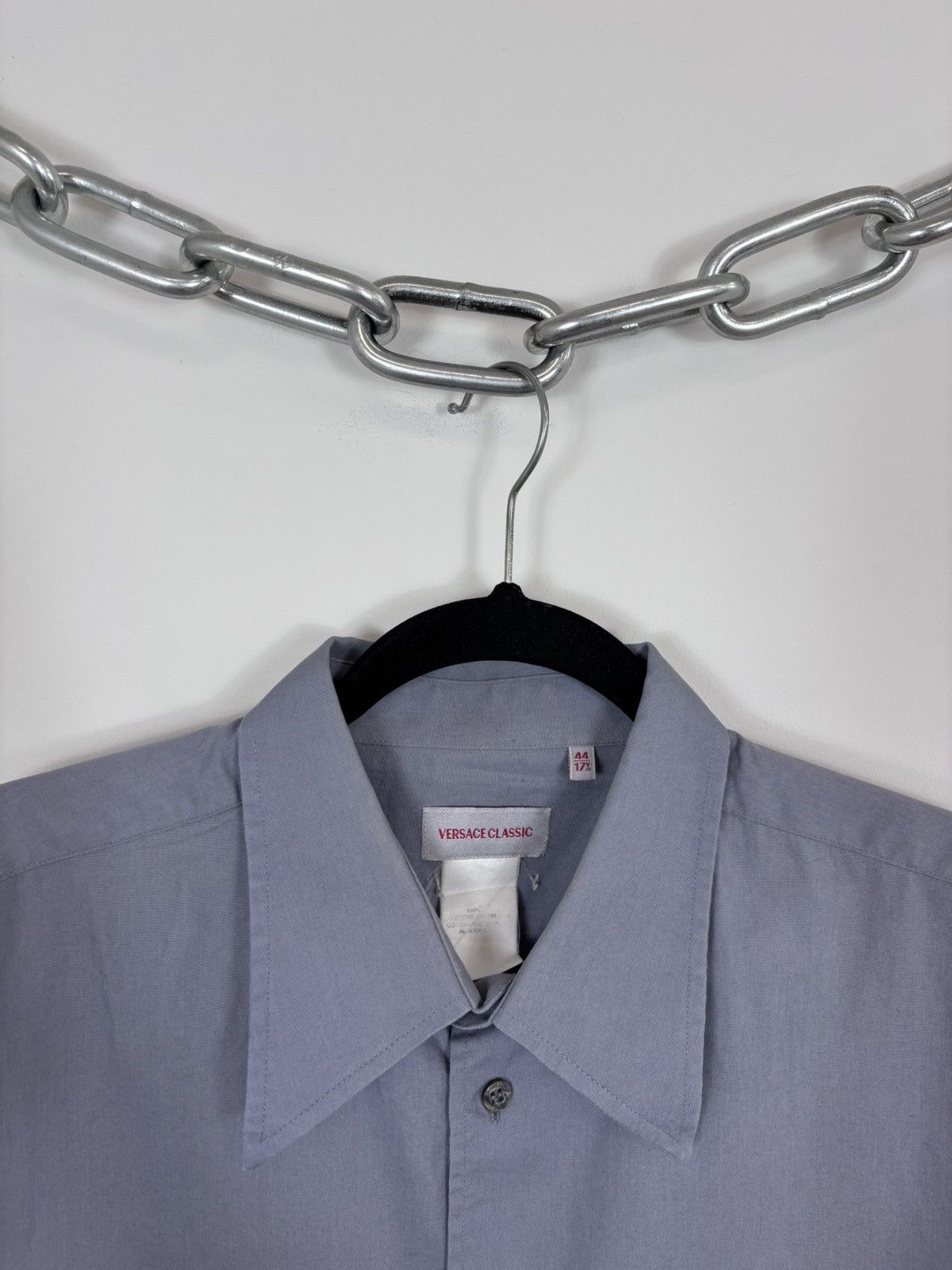 Versace Vintage Versace Classic Men’s Grey Short Sleeve Shirt Size US XL / EU 56 / 4 - 3 Thumbnail
