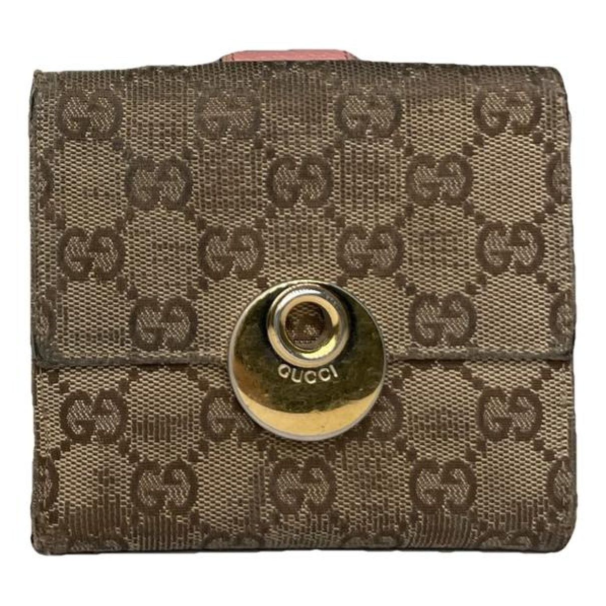 Horsebit 1955 Beige Cotton Wallet