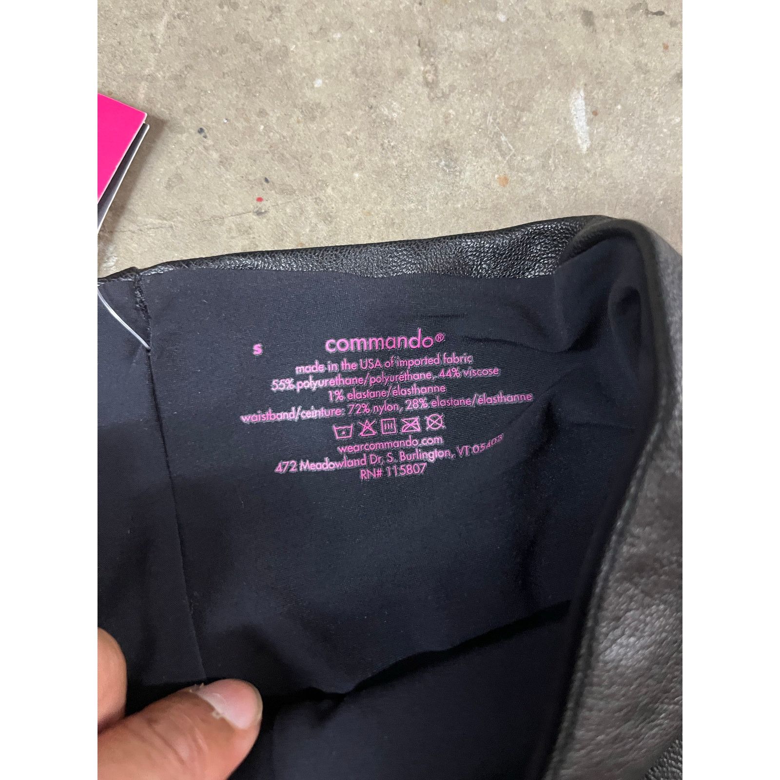 Commando COMMANDO - Faux stretch-leather leggings/ S / Black / NWT Size 28" / US 6 / IT 42 - 8 Thumbnail