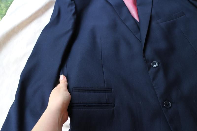 Other Marc Darcy Navy 3-Piece Suit Size 52R Size 52R - 5 Thumbnail