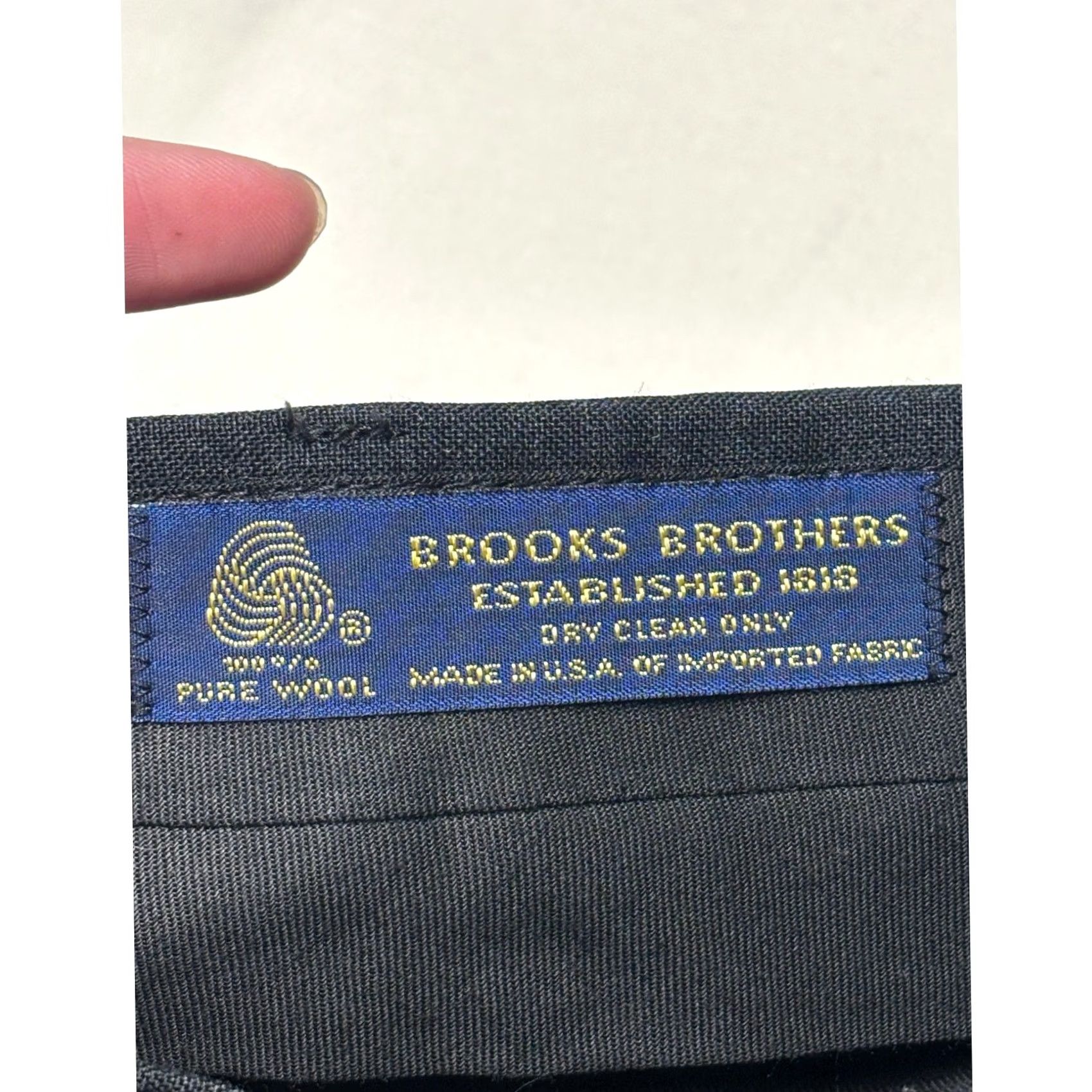 Brooks Brothers VINTAGE Brooks Brothers Mens Pleated Pure Wool Dress Pants Charcoal 37x31 USA Brown? Size US 37 - 3 Thumbnail