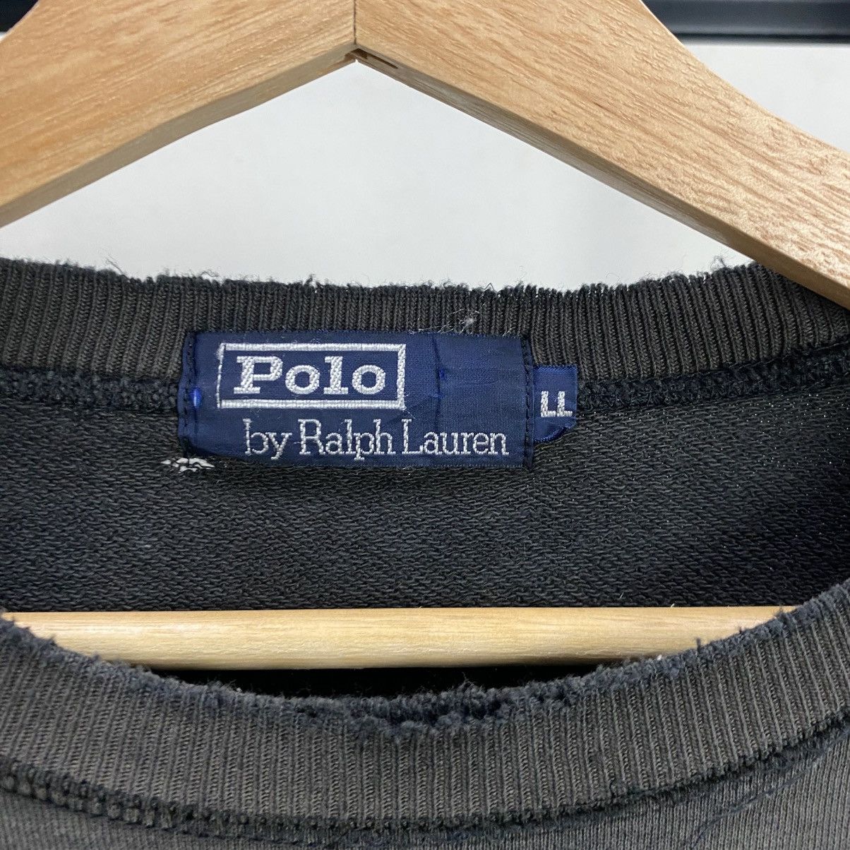Polo Ralph Lauren × Vintage Thrashed Sun Faded Sweatshirt Size US XL / EU 56 / 4 - 13 Thumbnail