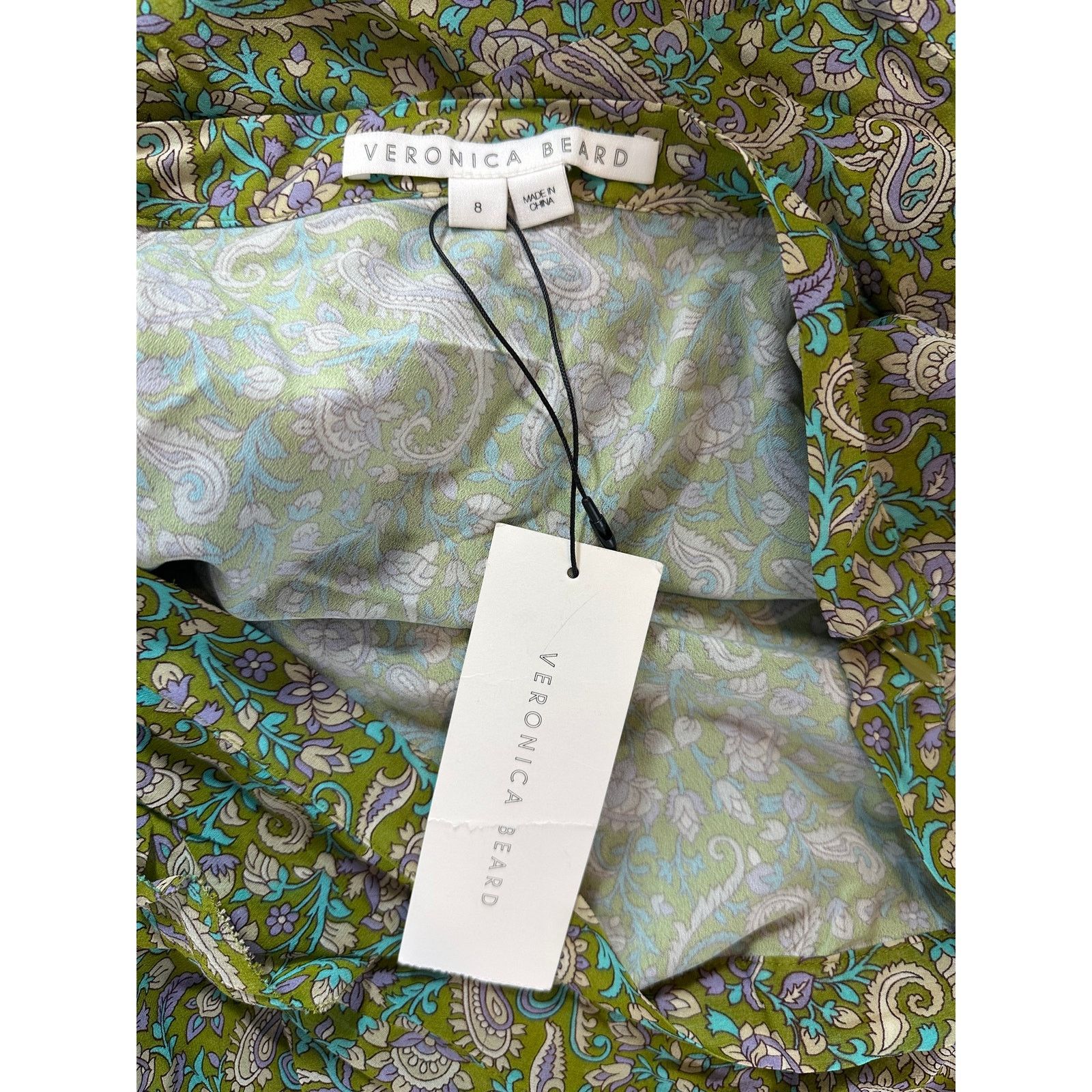 Veronica Beard VERONICA BEARD 8 Eleonora skirt green asymmetrical ruffle Size 30" / US 8 / IT 44 - 6 Thumbnail