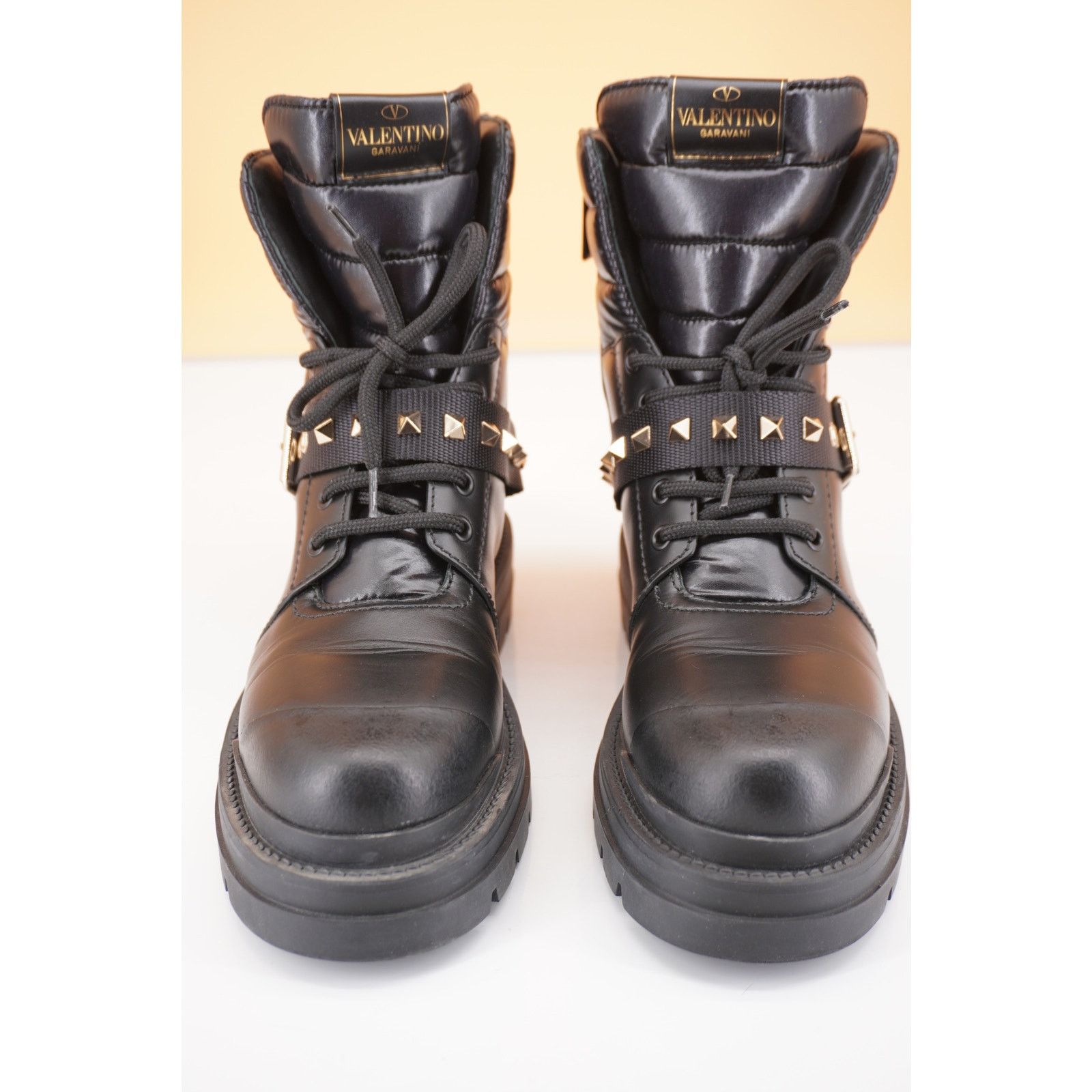 Valentino Valentino Rockstud Combat Ankle Boots Size 36.5 Size US 6.5 / IT 36.5 - 11 Thumbnail