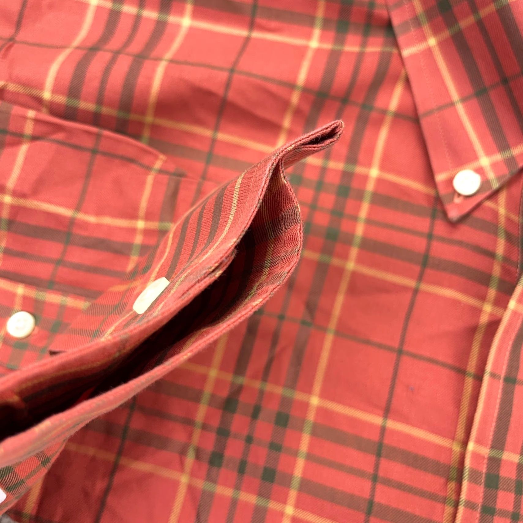 Brooks Brothers Brooks Brothers 346 Button-Up Shirt Men 2XL Orange Plaid Casual Long Sleeve Size US XXL / EU 58 / 5 - 6 Thumbnail