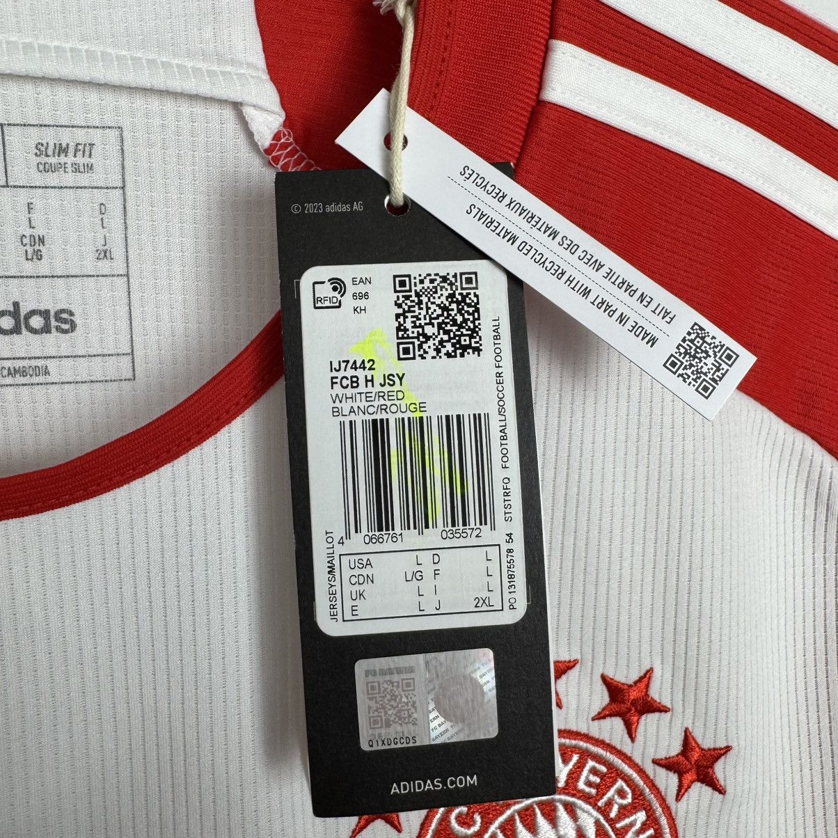 Adidas Bayern Munich 2023 Home Football Shirt Soccer Jersey Kane Size US L / EU 52-54 / 3 - 5 Thumbnail