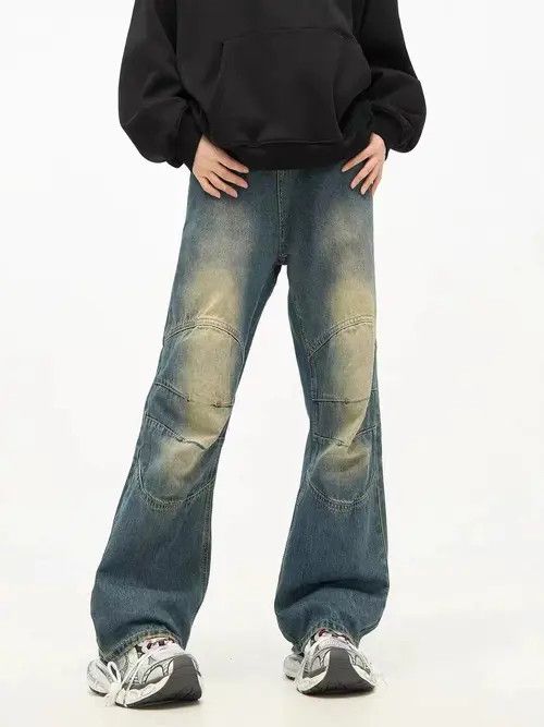 VIBE Retro distressed washed studded jeans Size US 34 / EU 50 - 1 Thumbnail
