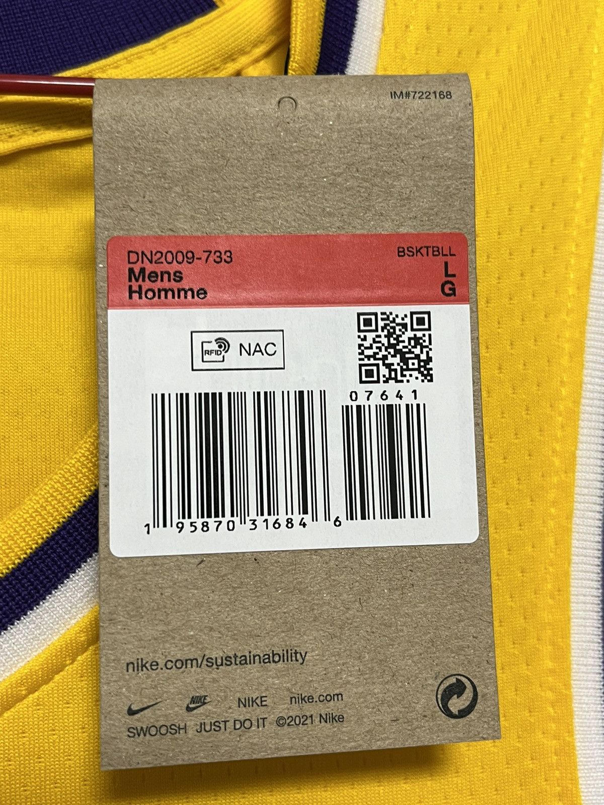 Nike Nike LeBron James Los Angeles Lakers Icon Edition Jersey Size US L / EU 52-54 / 3 - 12 Thumbnail