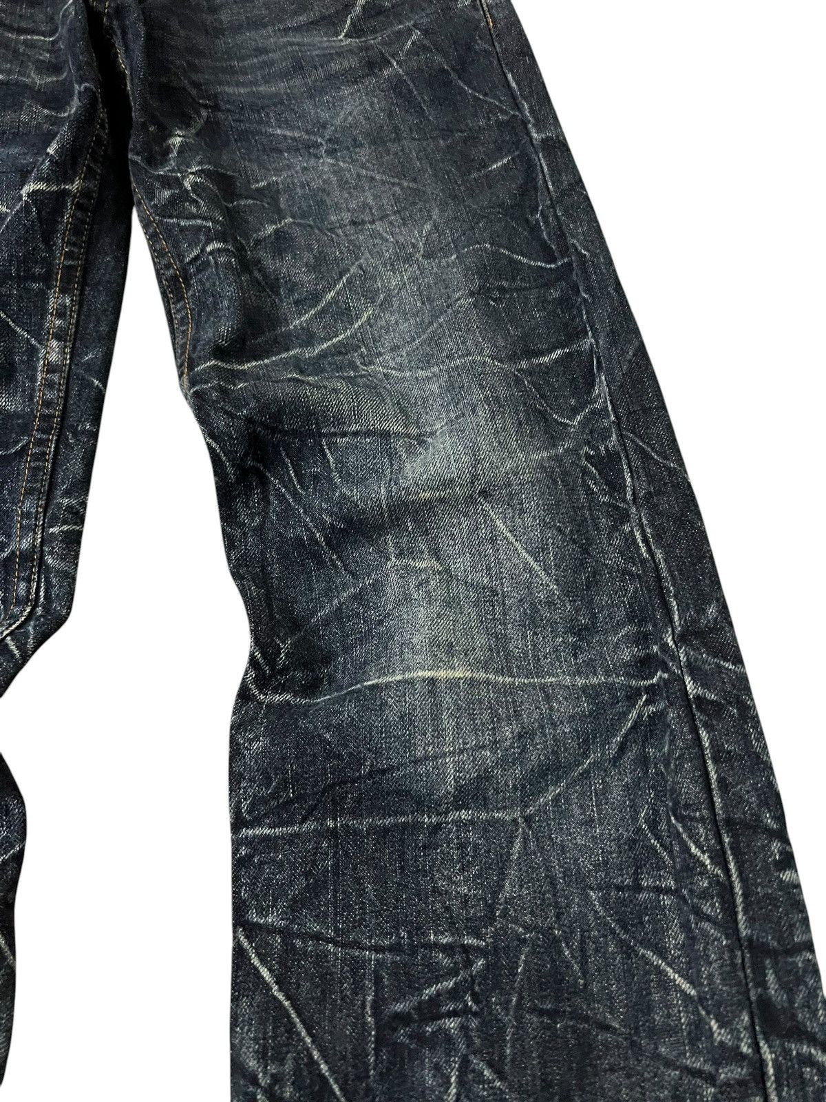 Japanese Brand 💥Double Waist💥Nylaus Clothing Clawmark Jean Very Rare Size US 29 - 6 Thumbnail