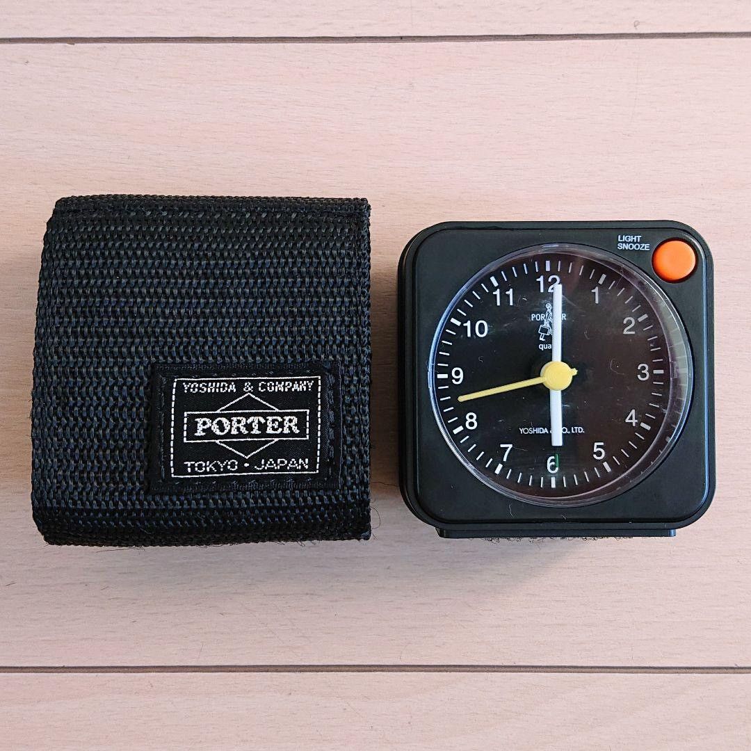 image of Porter Travel Alarm Clock in Black, Men's