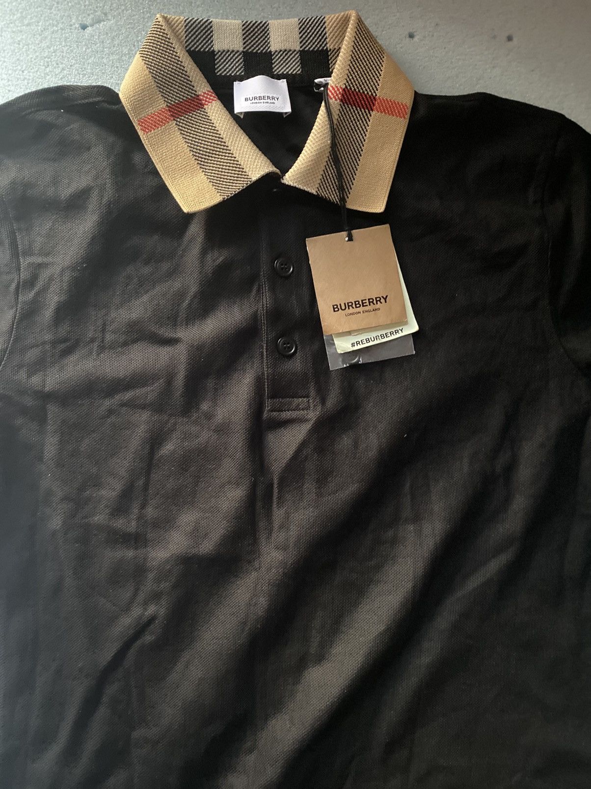 Burberry Burberry Cody Black Polo Size US M / EU 48-50 / 2 - 3 Thumbnail