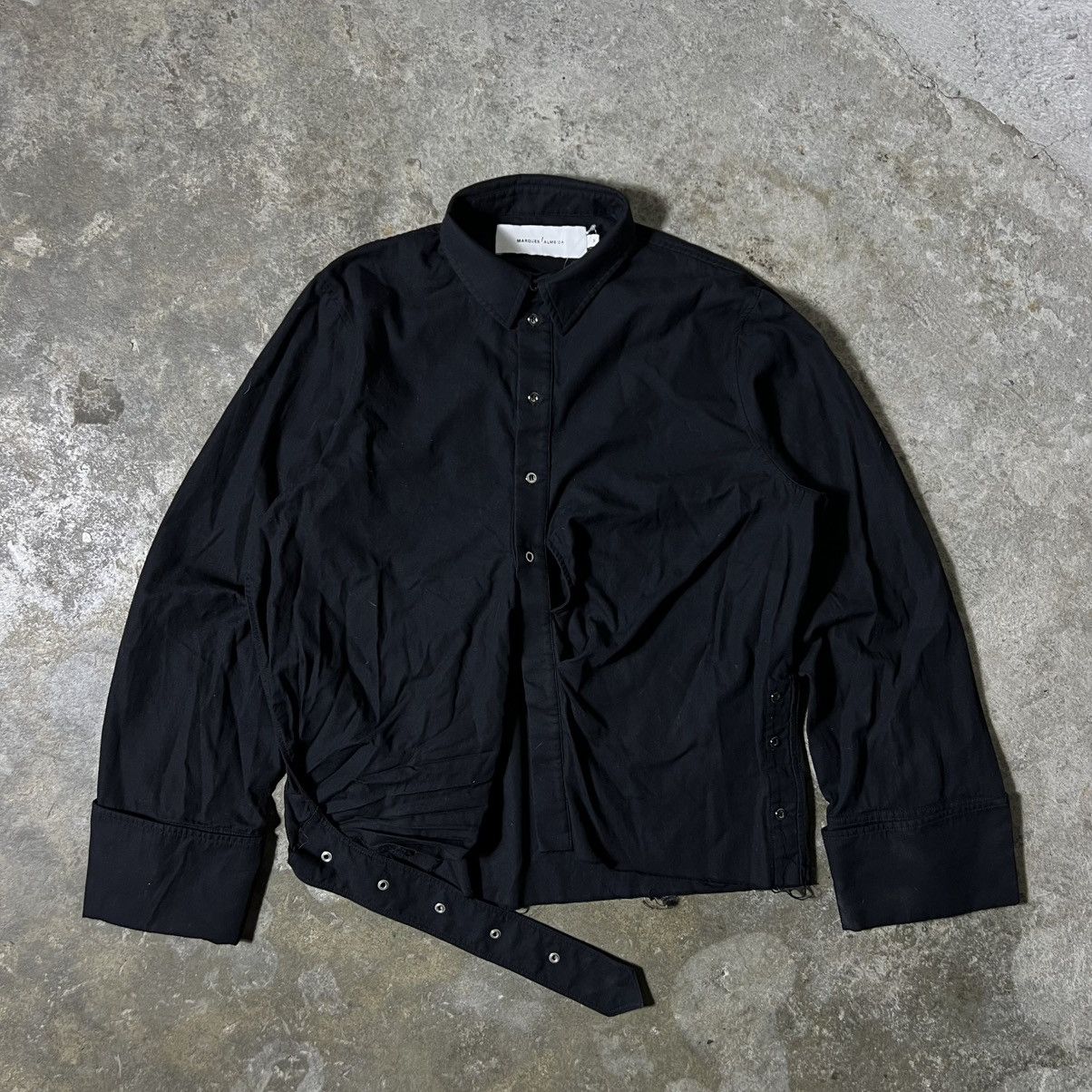 Marques'Almeida Marques’Almeida - SS/23 - Twist Detail Poplin Shirt Size M / US 6-8 / IT 42-44 - 3 Thumbnail