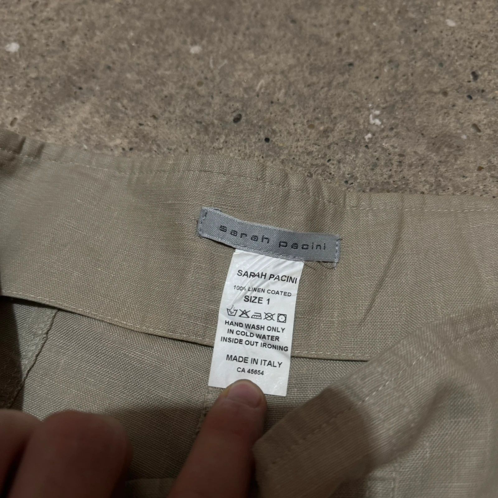 Sarah Pacini Sarah Pacini wide leg cargo pocket baggy linen pants Size 26" / US 2 / IT 38 - 5 Thumbnail