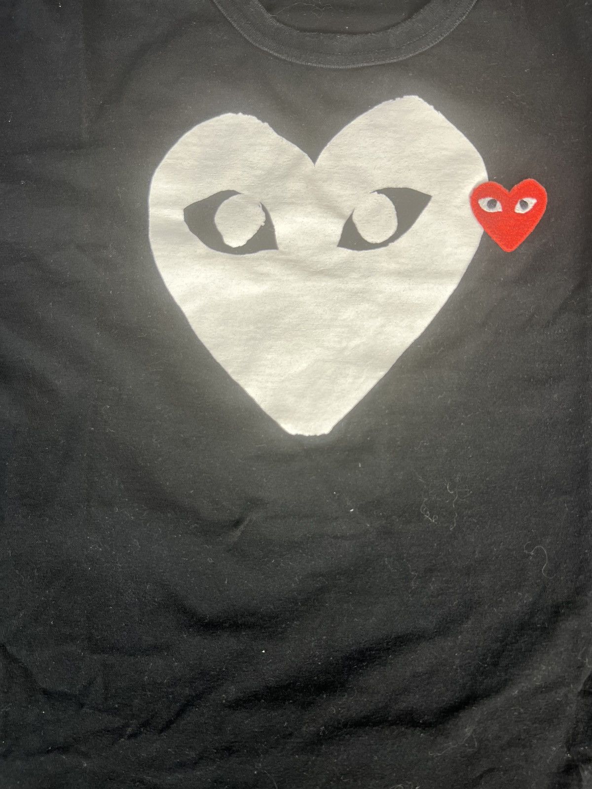 Comme des Garcons CDG PLAY Large Heart Tee – Black / White – Men’s XL – 2017 Size US XL / EU 56 / 4 - 3 Thumbnail
