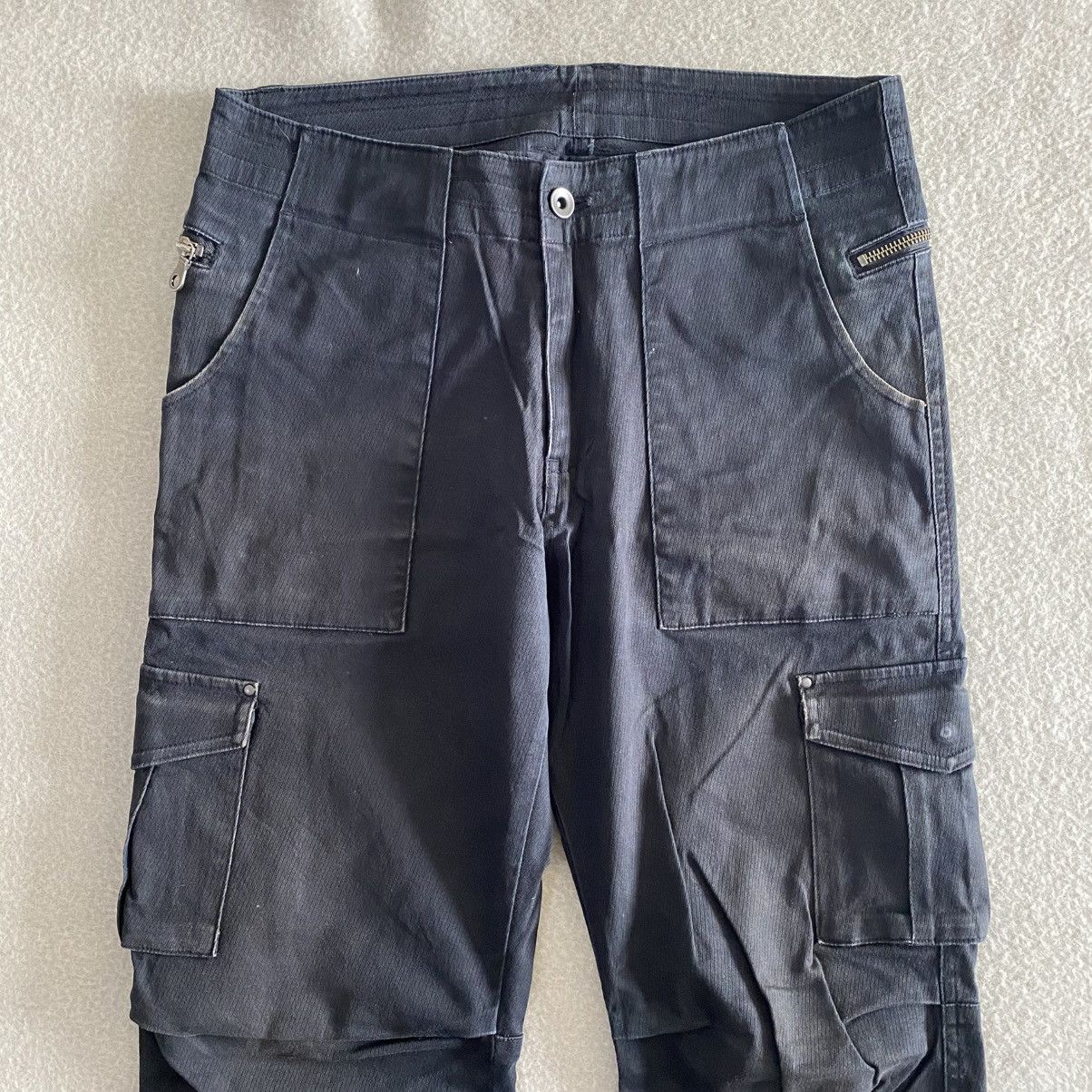 If Six Was Nine × Japanese Brand Boycott Black Cargo Stretchable Pants w30 Size US 30 / EU 46 - 2 Thumbnail