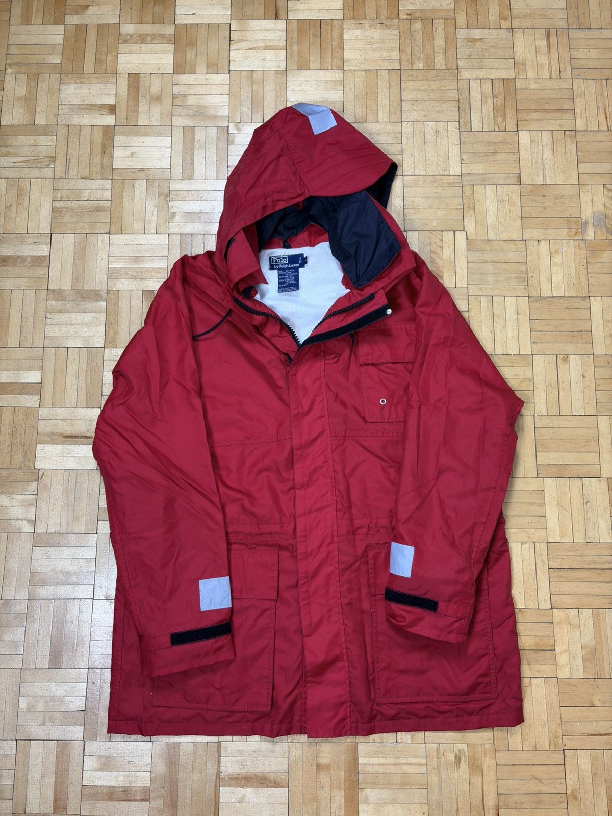 Polo Ralph Lauren 90s polo Ralph Lauren Sailing Jacket Red Vintage Size US L / EU 52-54 / 3 - 1 Thumbnail