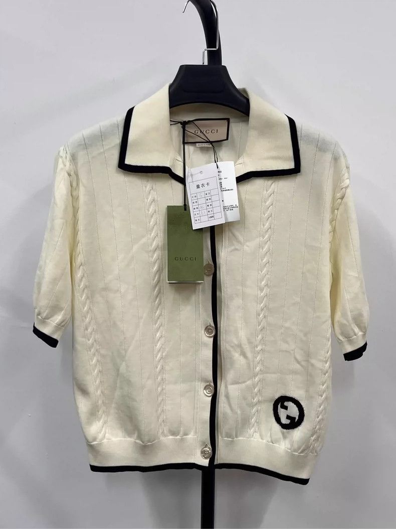 Gucci Gucci FW23 Color Block Logo Single-breasted Short-sleeved Size S / US 4 / IT 40 - 1 Thumbnail