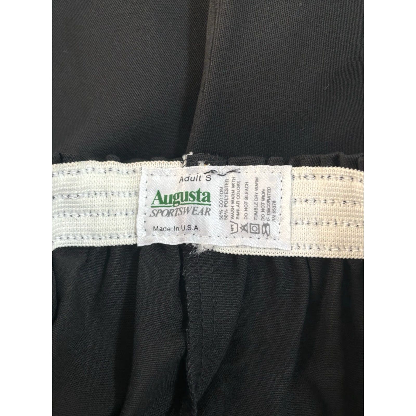 Augusta Sportswear VINTAGE Augusta Sportswear Canvas Shorts Mens Small NWOT 90s Made in USA Black Elastic Waist 11" Waist 4.5" Inseam Athletic Show More, etc. Size US 29 - 4 Thumbnail