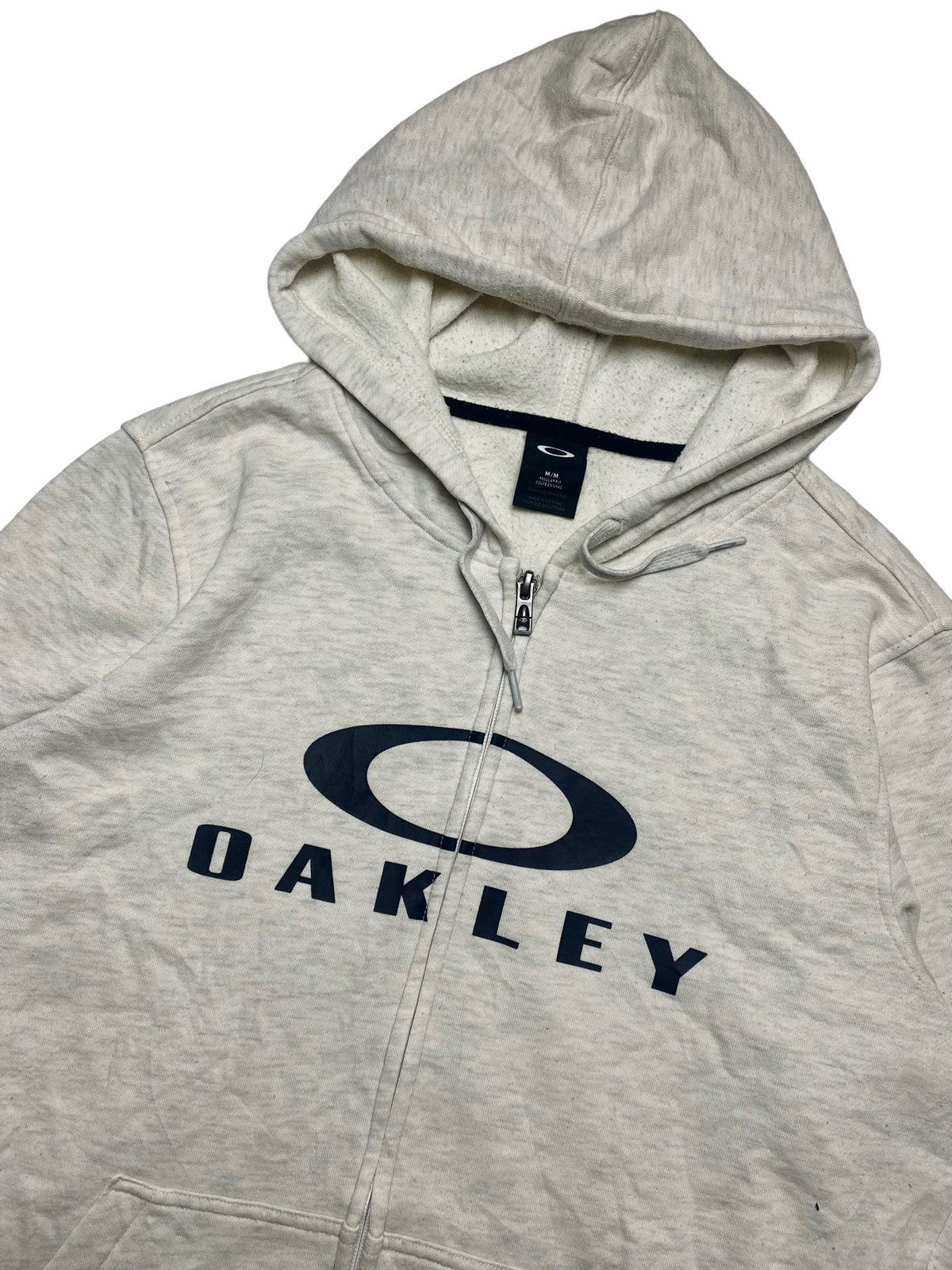 Oakley 2000s Oakley - Broken White Iconic Logo Zip Hoodie Logo Size US L / EU 52-54 / 3 - 2 Thumbnail