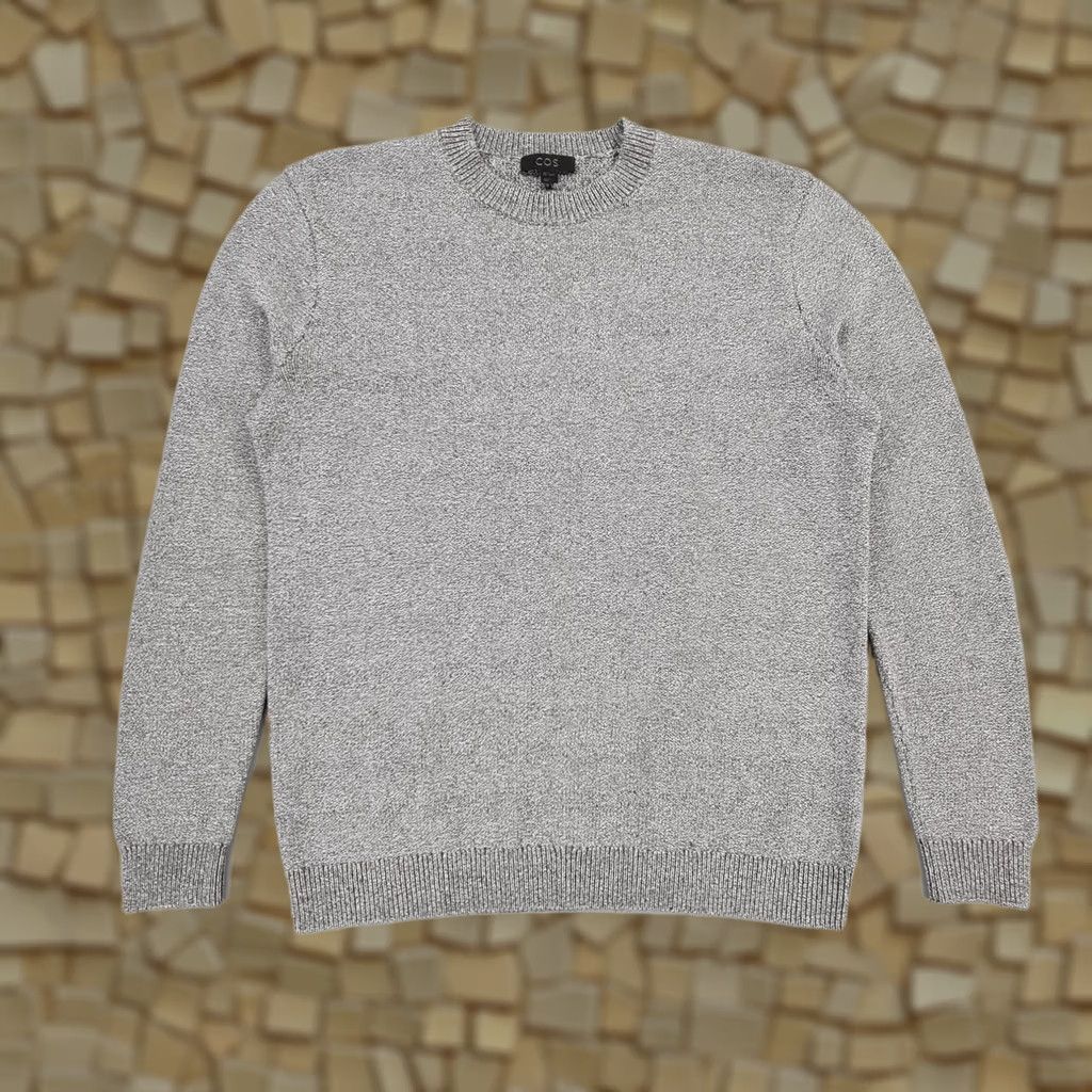 Cos COS Men Jumper Grey Small Crew Neck Long Sleeve Cotton Blend Pullover Size US S / EU 44-46 / 1 - 1 Thumbnail