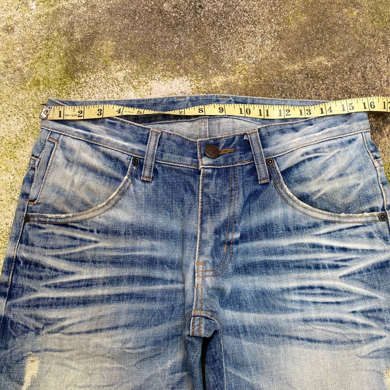 Japanese Brand Vintage Improves People Republic Distressed Denim Size US 32 / EU 48 - 7 Thumbnail